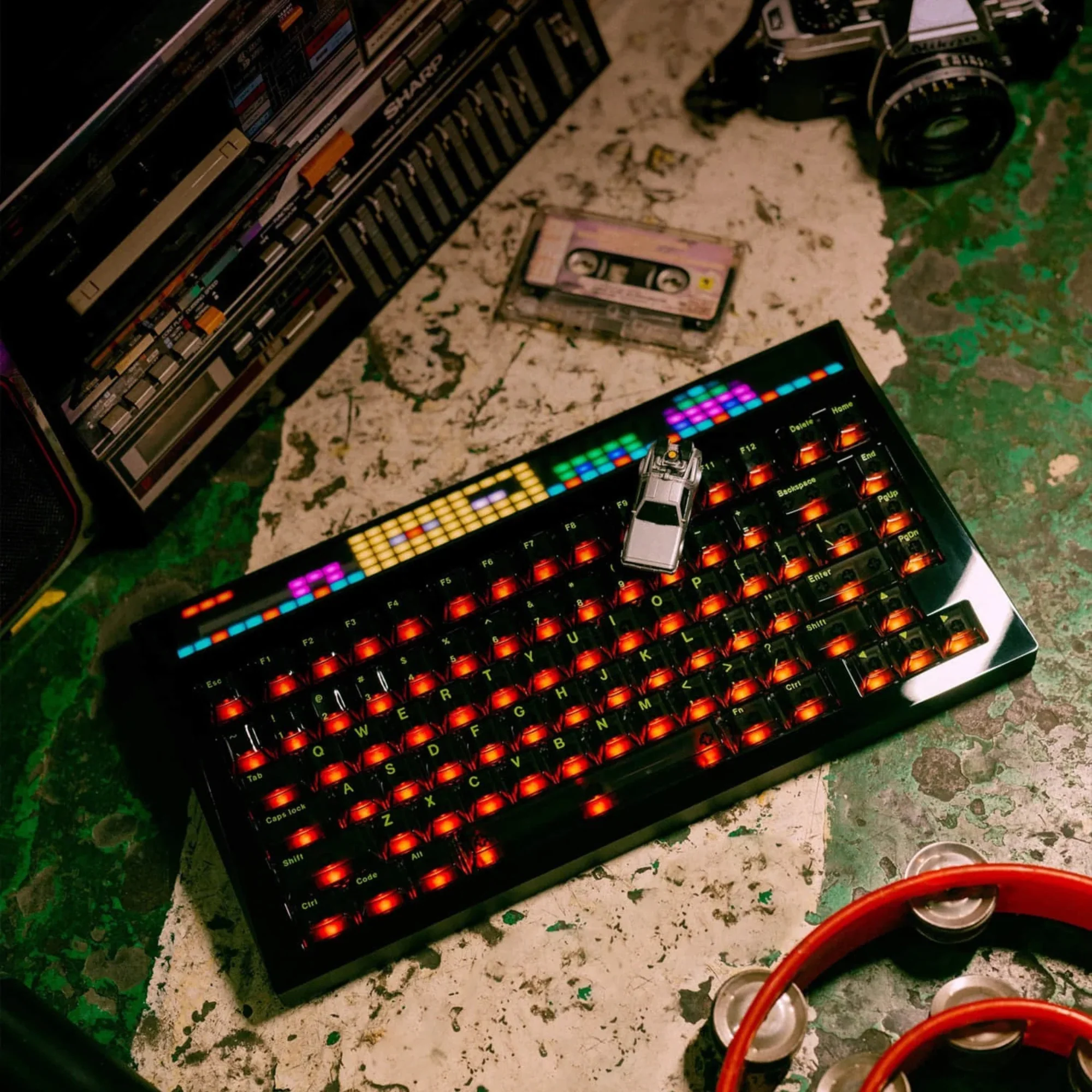Angry Miao CYBERBOARD R2 High Gloss PVD Front Mechanical Keyboard Jet Black Bundle - Image 5