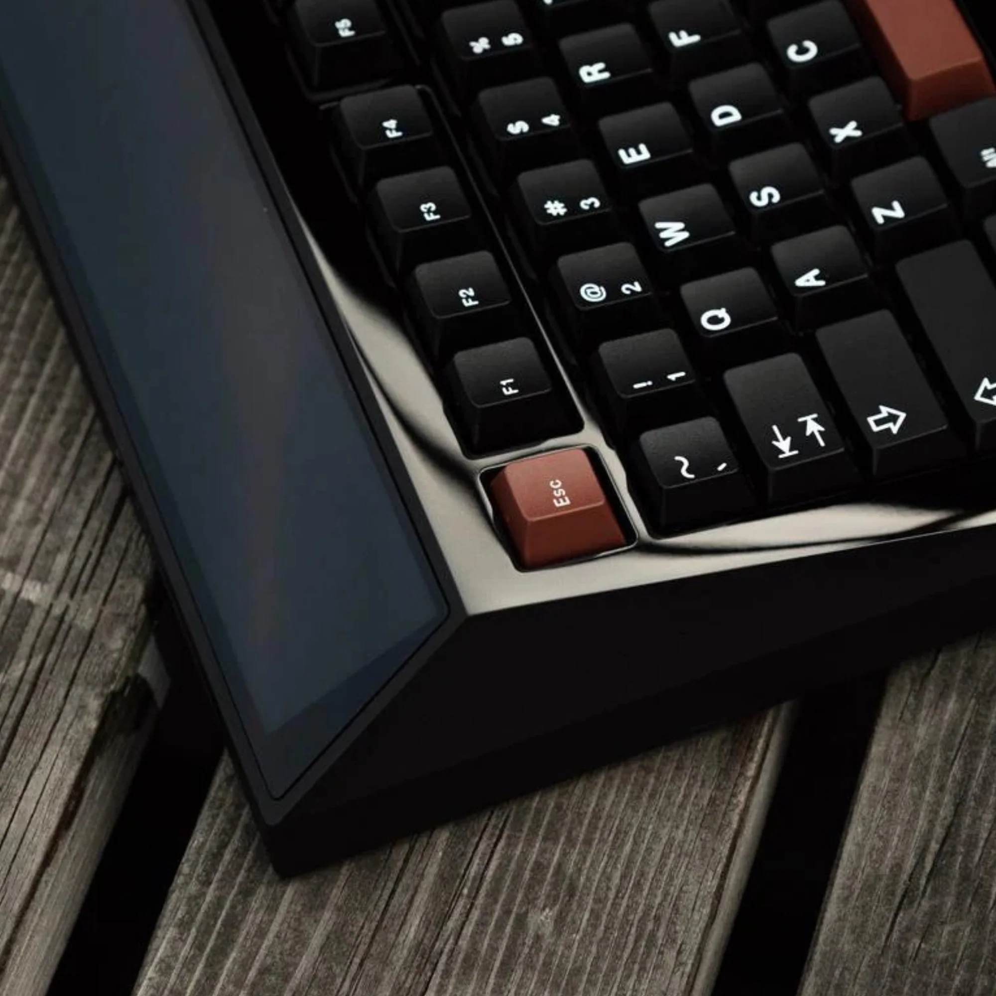 Angry Miao CYBERBOARD R2 High Gloss PVD Front Mechanical Keyboard Jet Black Bundle - Image 6