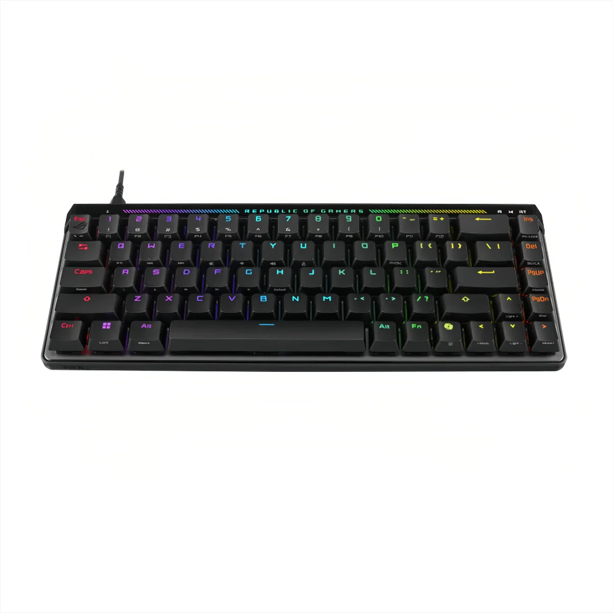 Asus ROG Falchion ACE HFX 65% Analog Gaming Keyboard - Pre-Lubed ROG HFXMagnetic Switch -PBT Keycaps, 8000Hz Puling Rate, Cover Case, Dual USB-C - Image 3