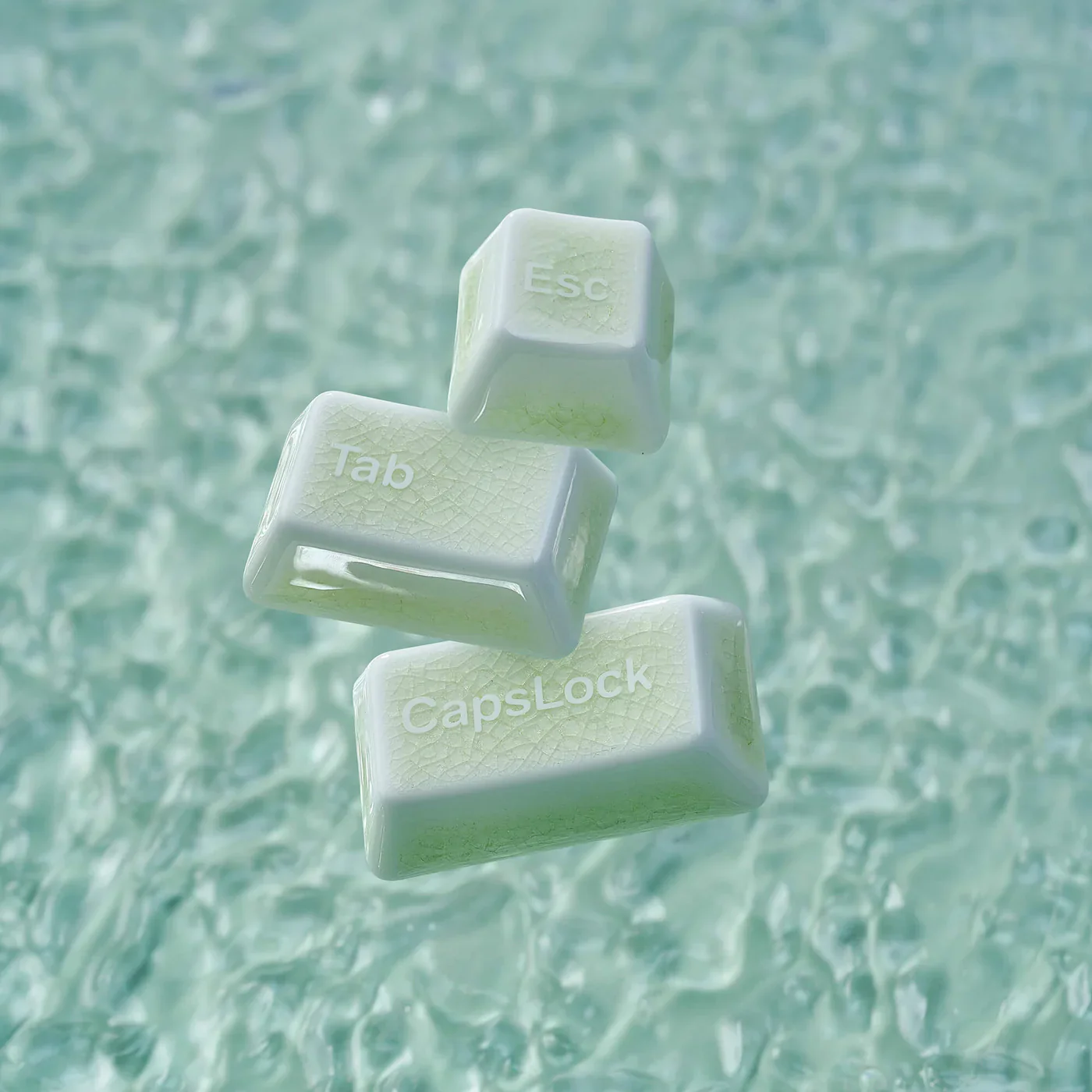 Ceramic Keycap Full Set-Green Crazed - Image 2
