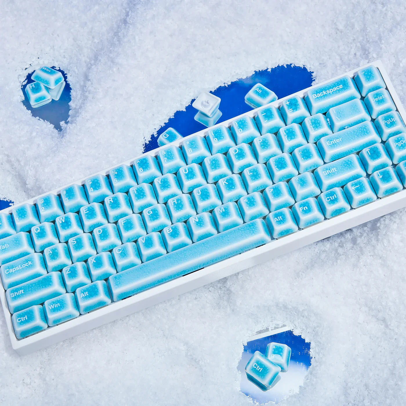 Ceramic Keycap Full Set V2-Blue Crazed - Image 2