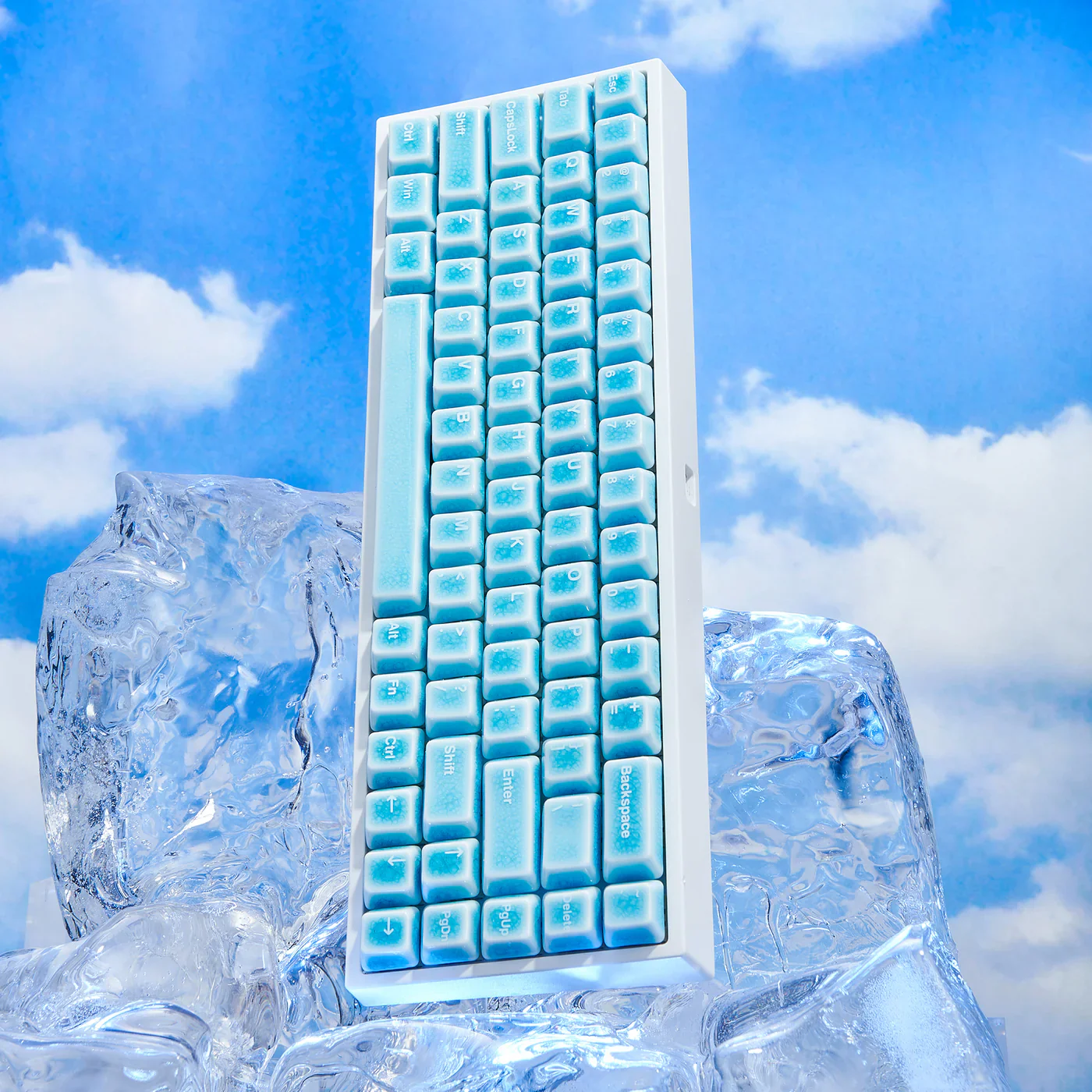 Ceramic Keycap Full Set V2-Blue Crazed - Image 3