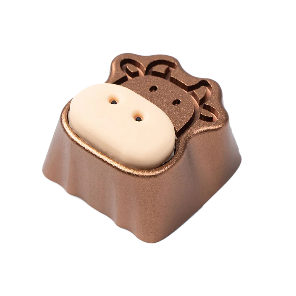 Cute Cows Aluminum Alloy Artisan Keycap - Image 3