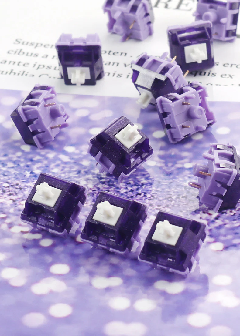 Duhuk Bitter Tea Purple V2 (58g) – Tactile Mechanical Keyboard Switch - Image 2