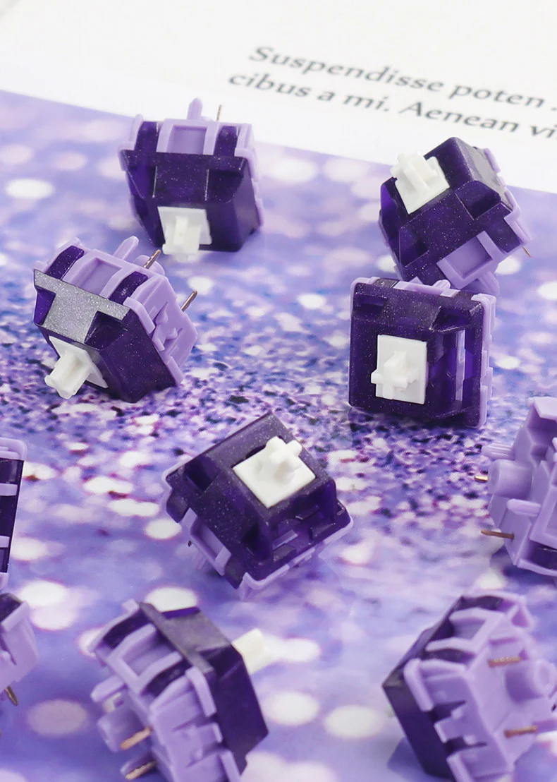 Duhuk Bitter Tea Purple V2 (58g) – Tactile Mechanical Keyboard Switch - Image 4