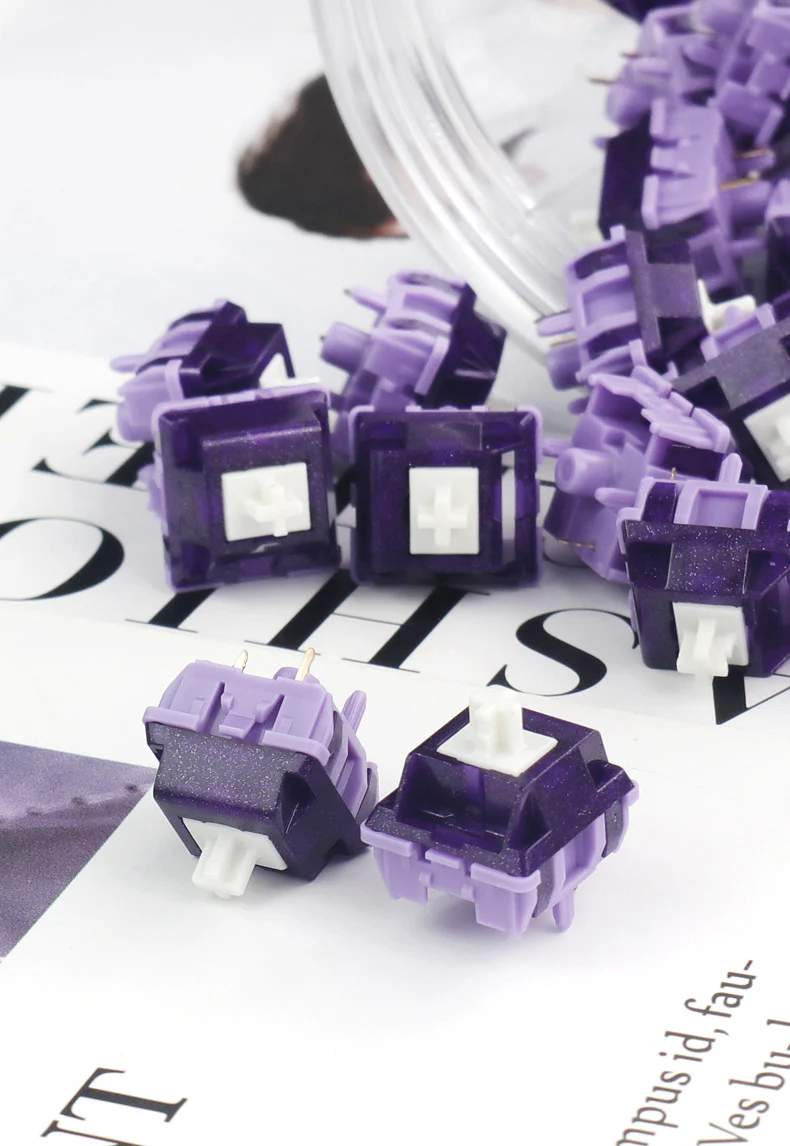 Duhuk Bitter Tea Purple V2 (58g) – Tactile Mechanical Keyboard Switch - Image 5