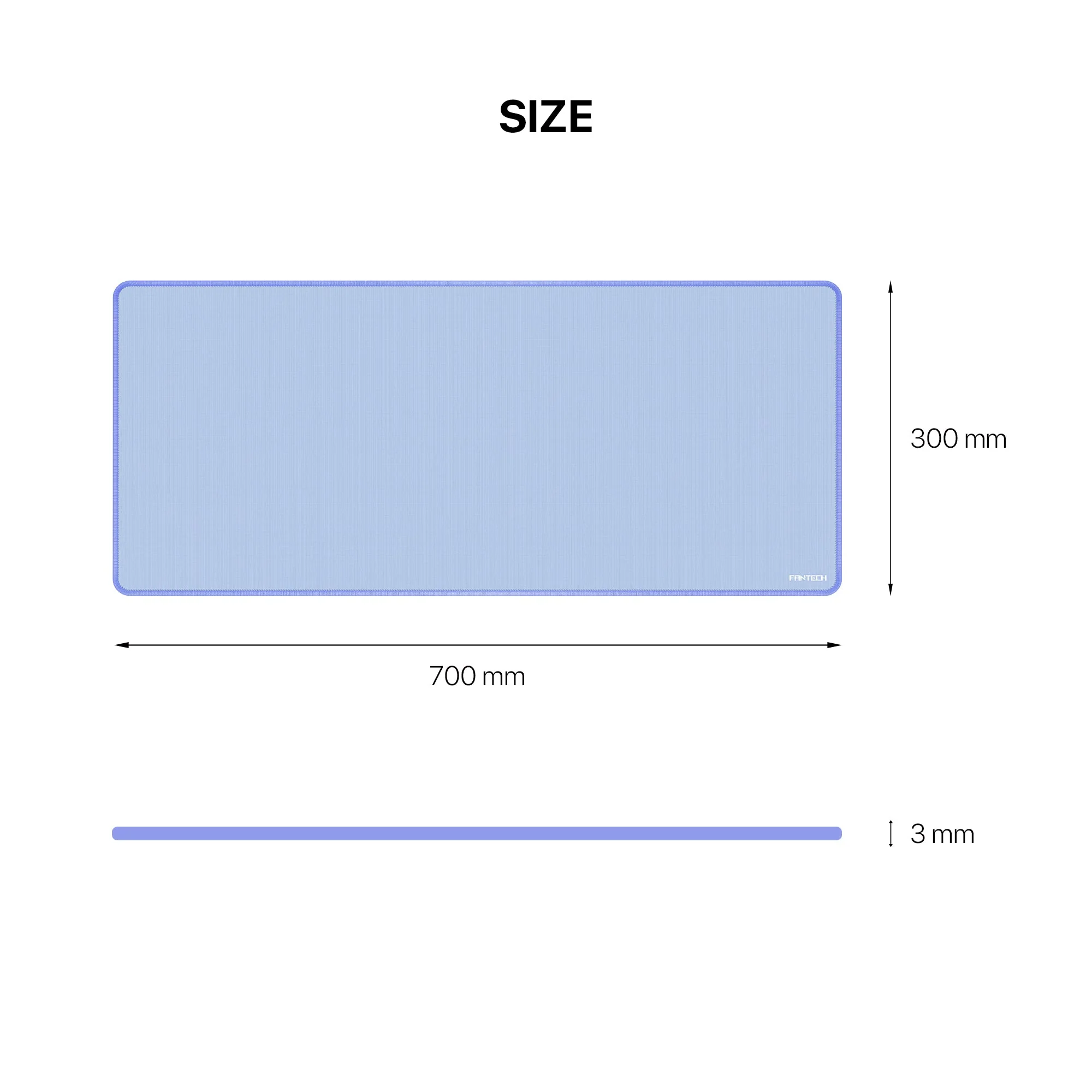 Fantech Basic MP70 Desk Mat 700x300x3mm Mousepad - Image 8