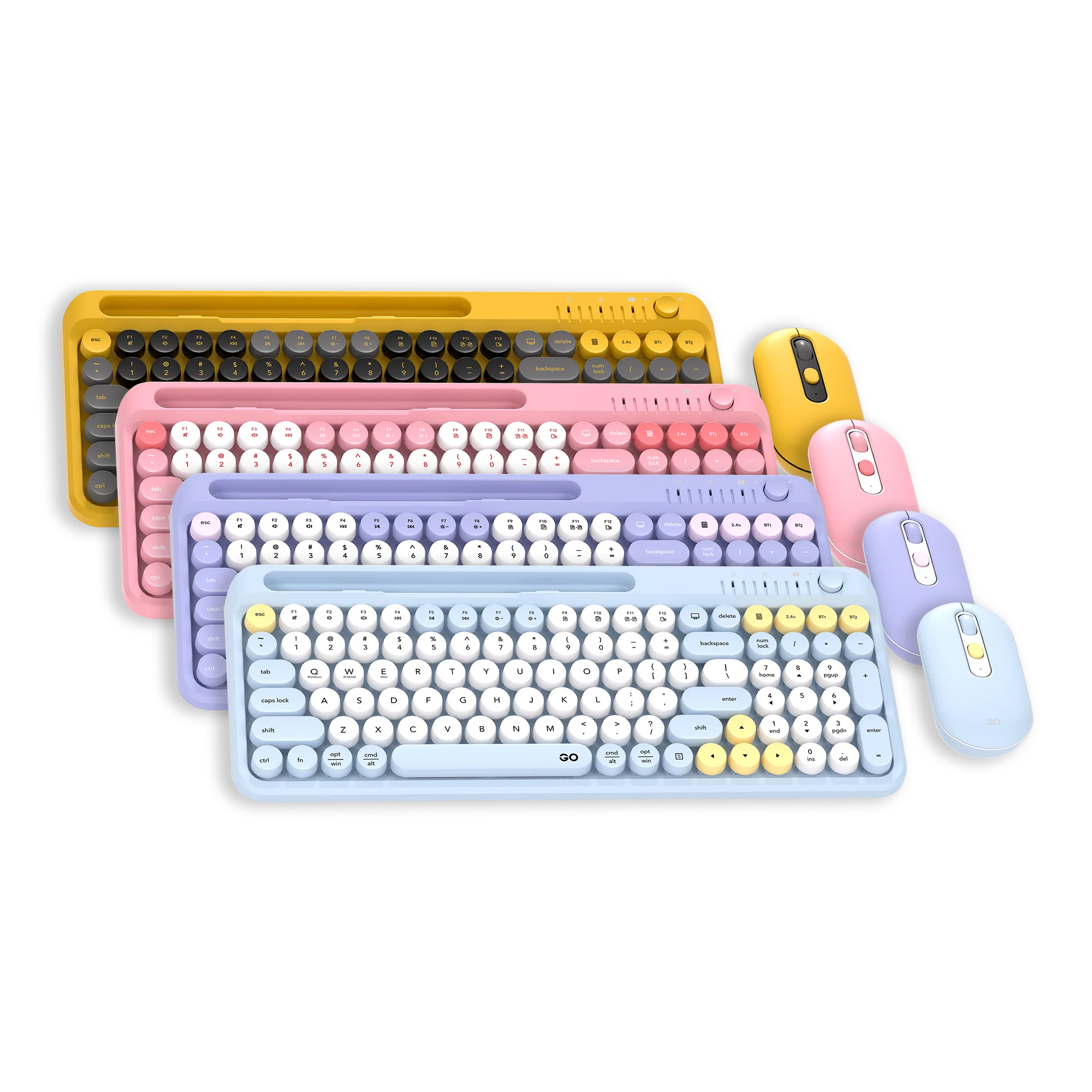 Fantech GO MOCHI101 95% Wireless Keyboard and Mouse Combo Set