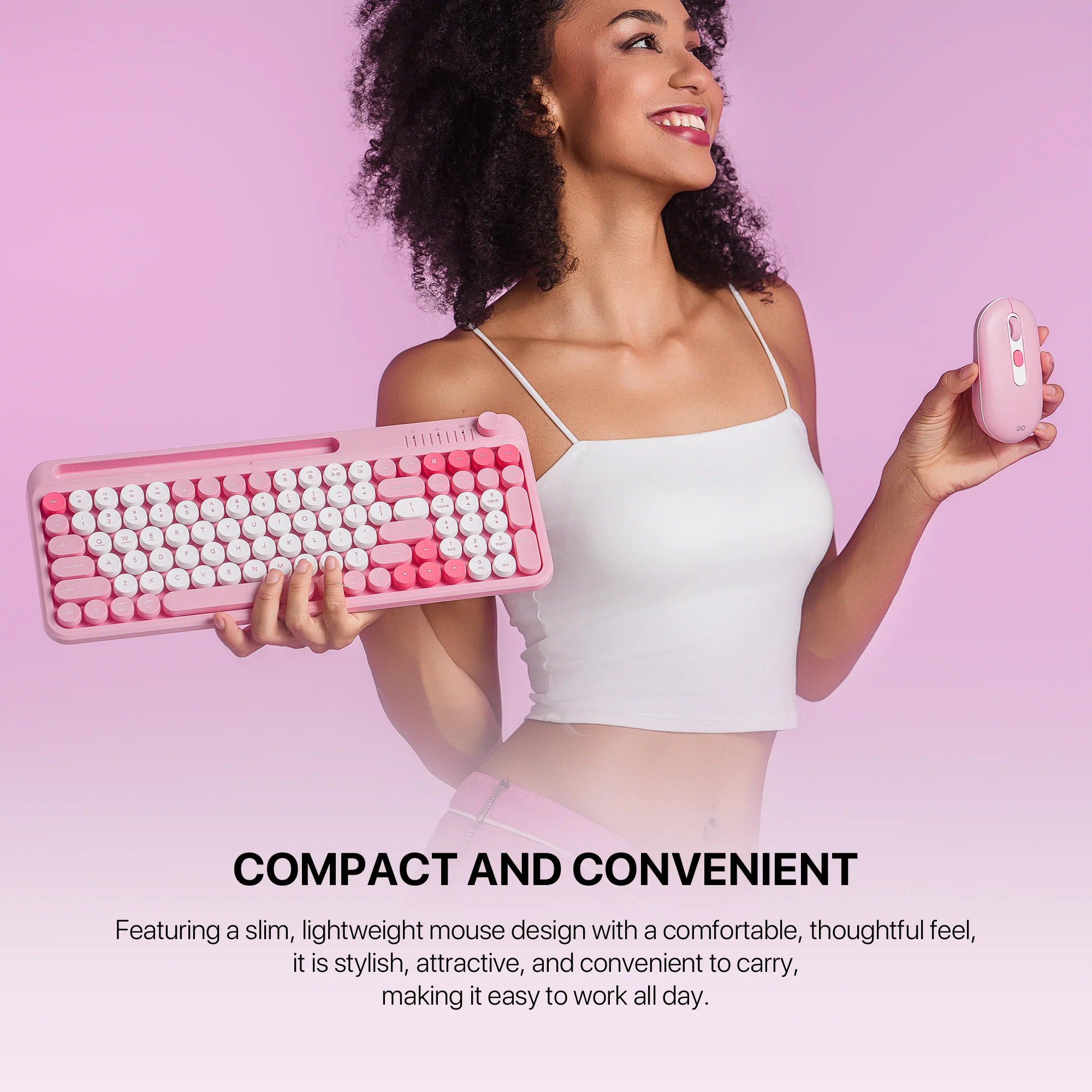 Fantech GO MOCHI101 95% Wireless Keyboard and Mouse Combo Set - Image 2