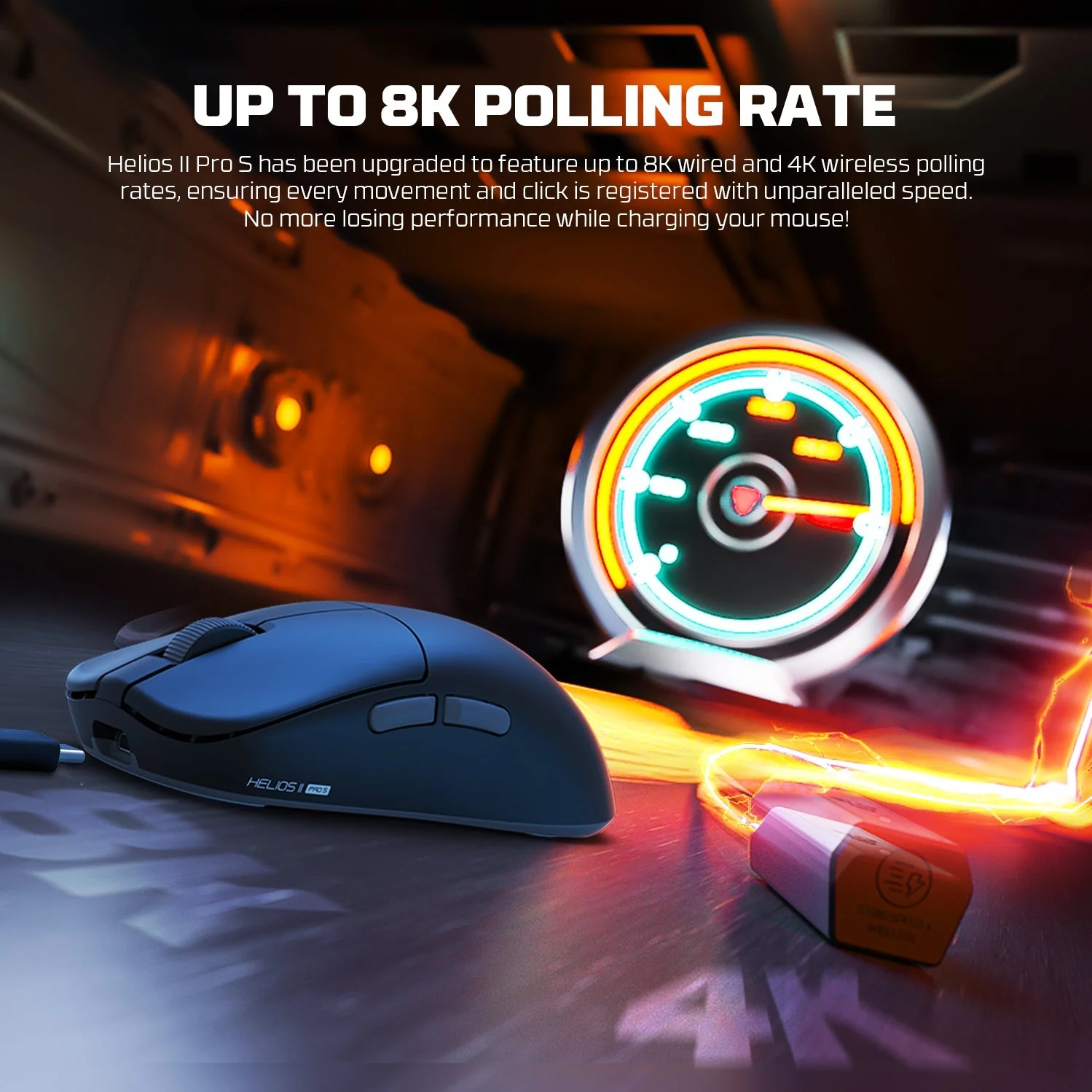 Fantech HELIOS Ⅱ PRO S XD3V3 E-sports Gaming 8K Wireless Mouse - Image 5