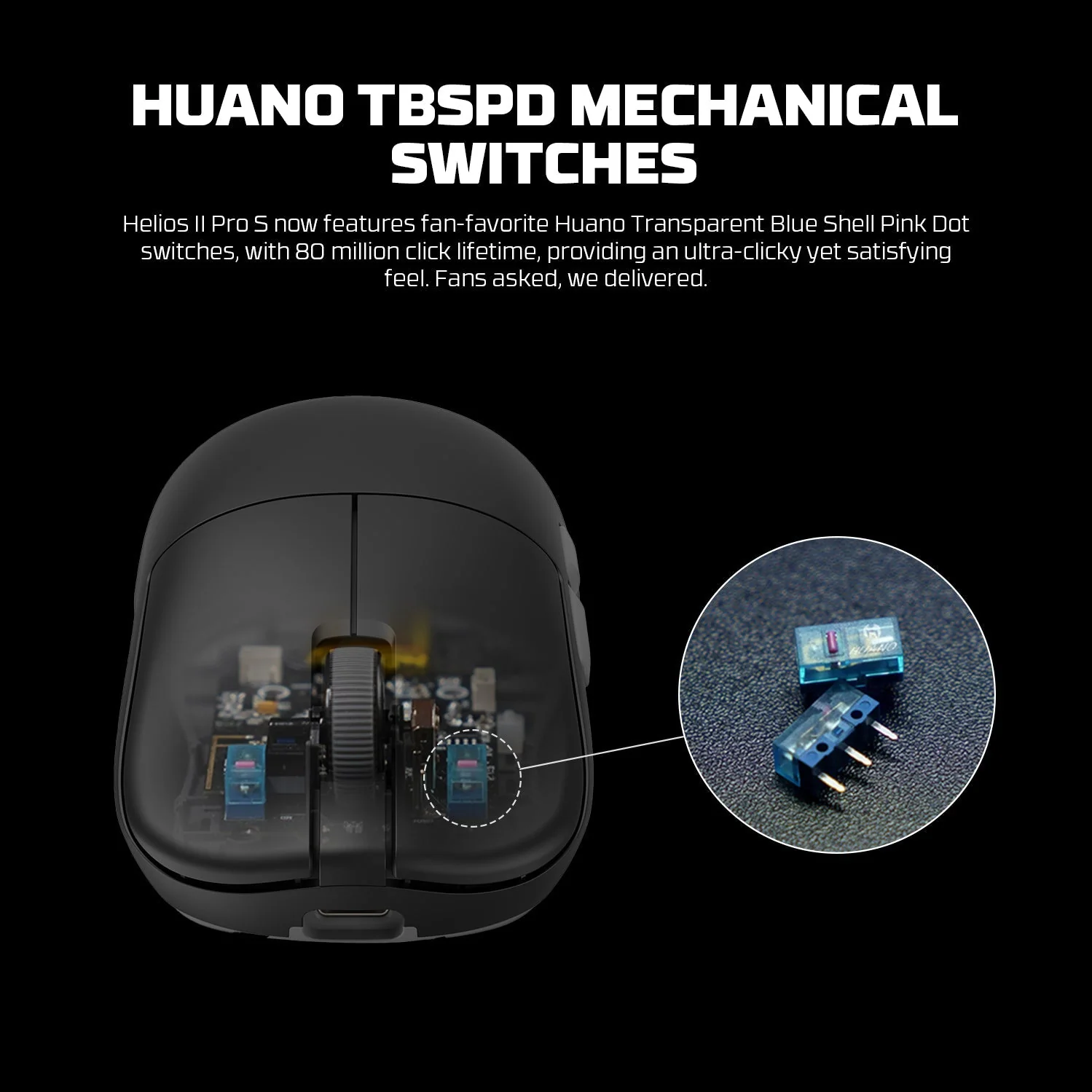 Fantech HELIOS Ⅱ PRO S XD3V3 E-sports Gaming 8K Wireless Mouse - Image 6