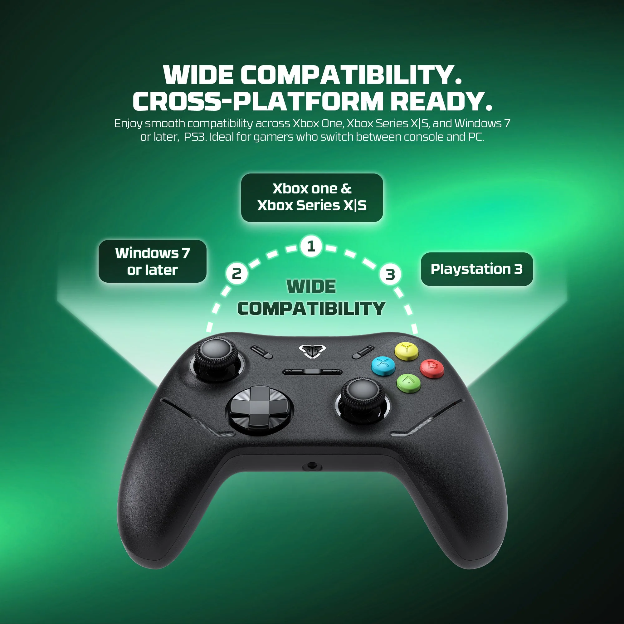 Fantech Shooter III X Wireless Gaming Controller Multi-platform Hall-Effect Gamepad for Xbox - Image 20