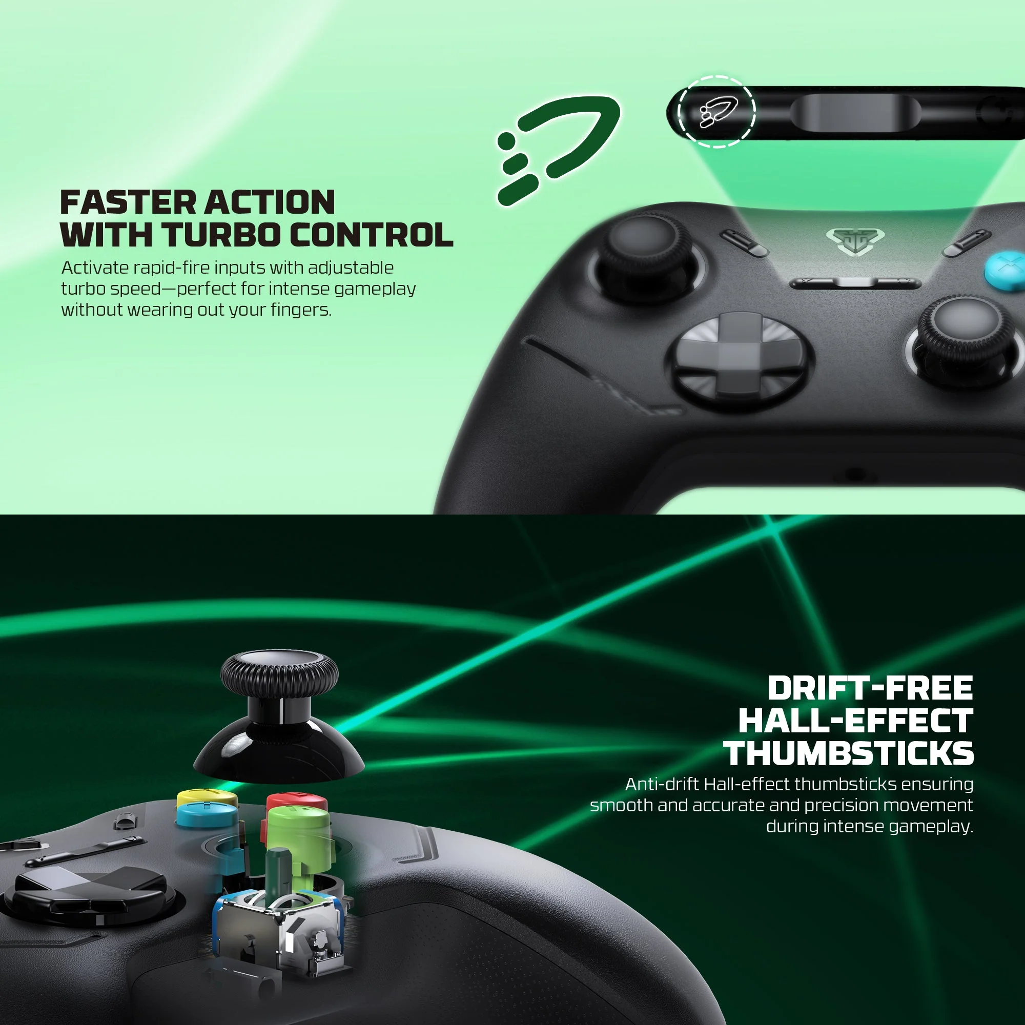 Fantech Shooter III X Wireless Gaming Controller Multi-platform Hall-Effect Gamepad for Xbox - Image 21