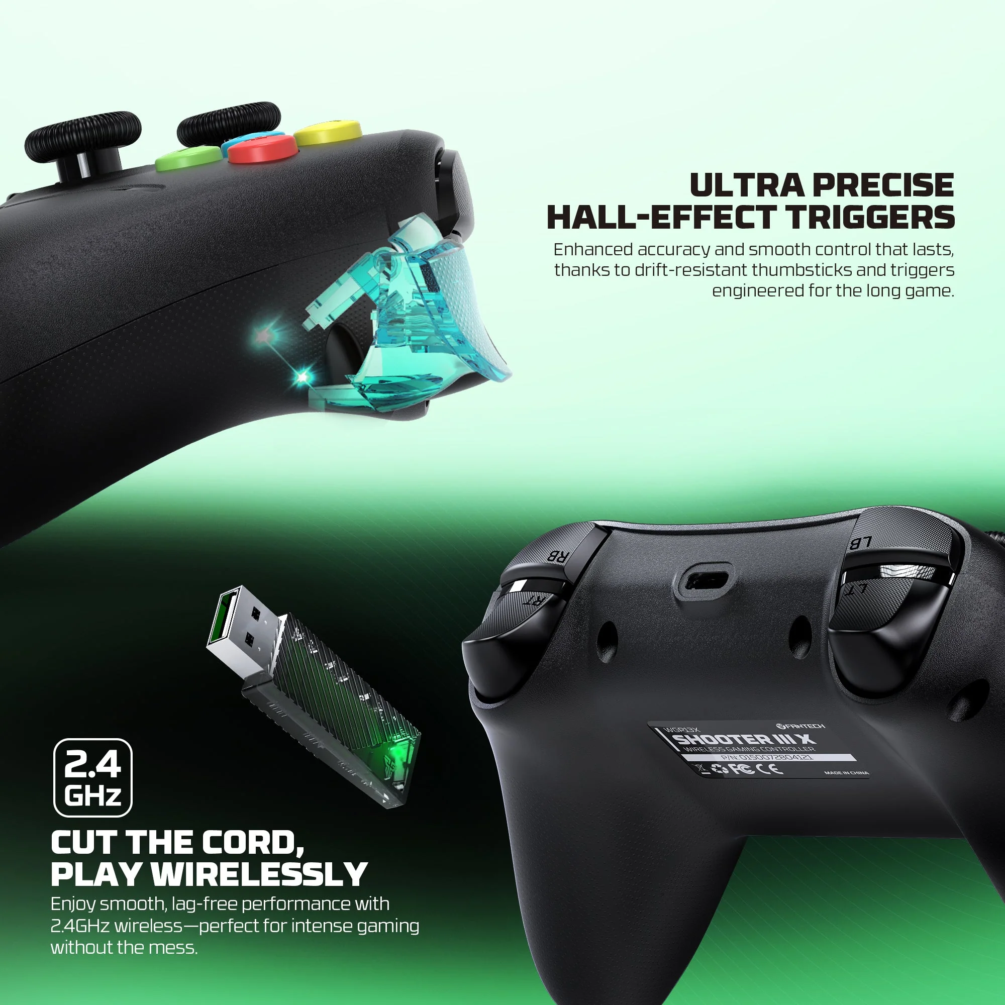 Fantech Shooter III X Wireless Gaming Controller Multi-platform Hall-Effect Gamepad for Xbox - Image 22