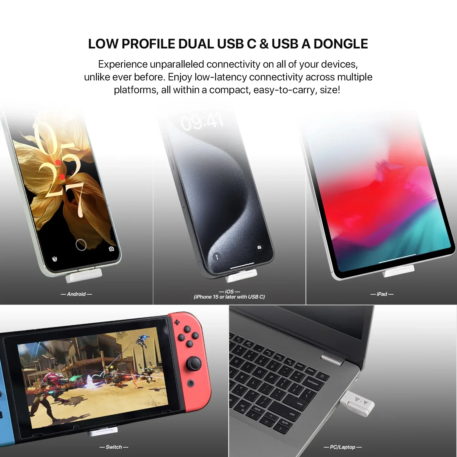 Fantech WHG03 PRO Wireless, Bluetooth, 3.5mm and wired USB-C with 7.1 Surround Sound Headset - Image 10
