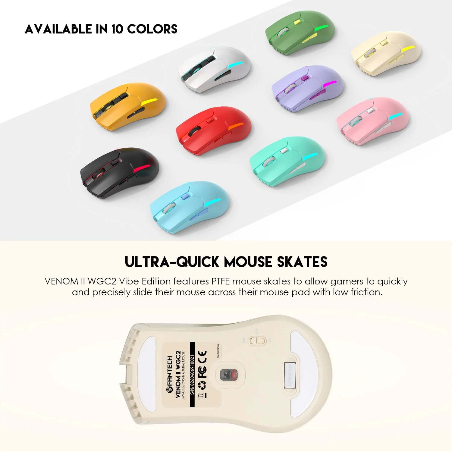 Fantech VENOM II WGC2 Wireless Gaming Mouse - Image 10