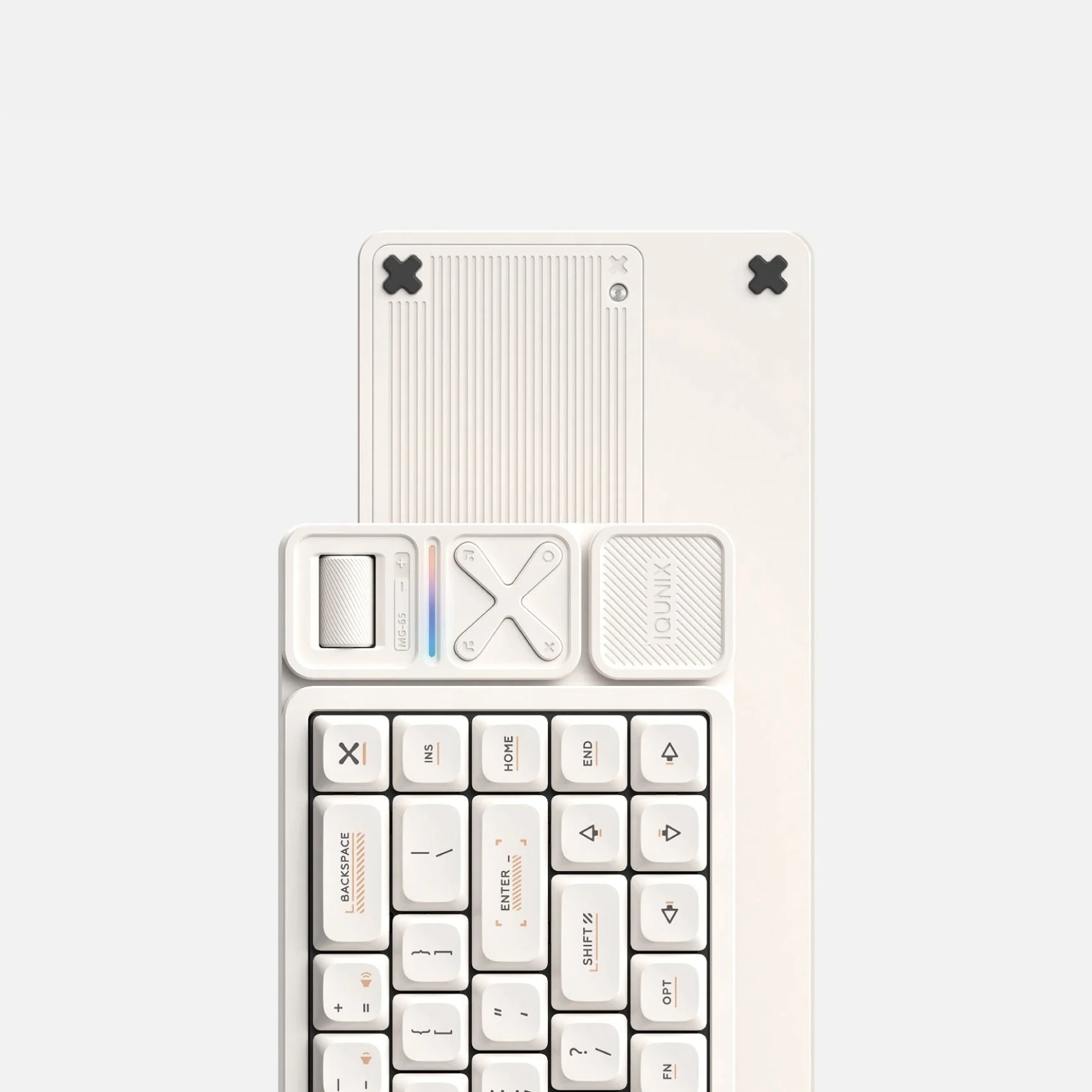IQUNIX Magi65 Pro Aluminum Wireless Low Profile Mechanical Keyboard Gold Red Switch - Image 4