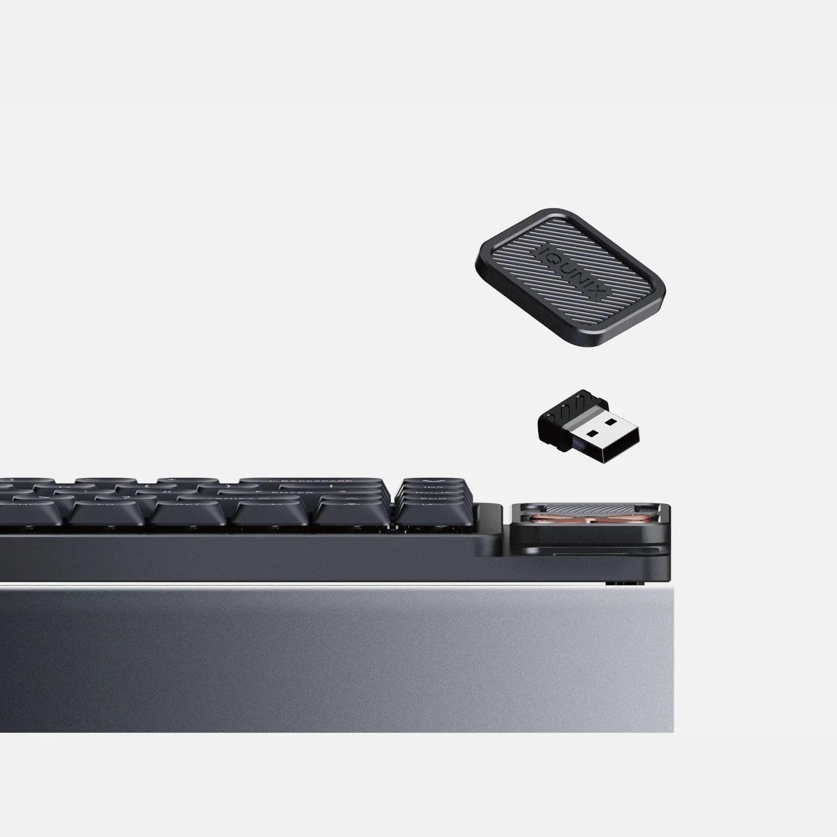 IQUNIX Magi65 Pro Aluminum Wireless Low Profile Mechanical Keyboard Gold Red Switch - Image 6