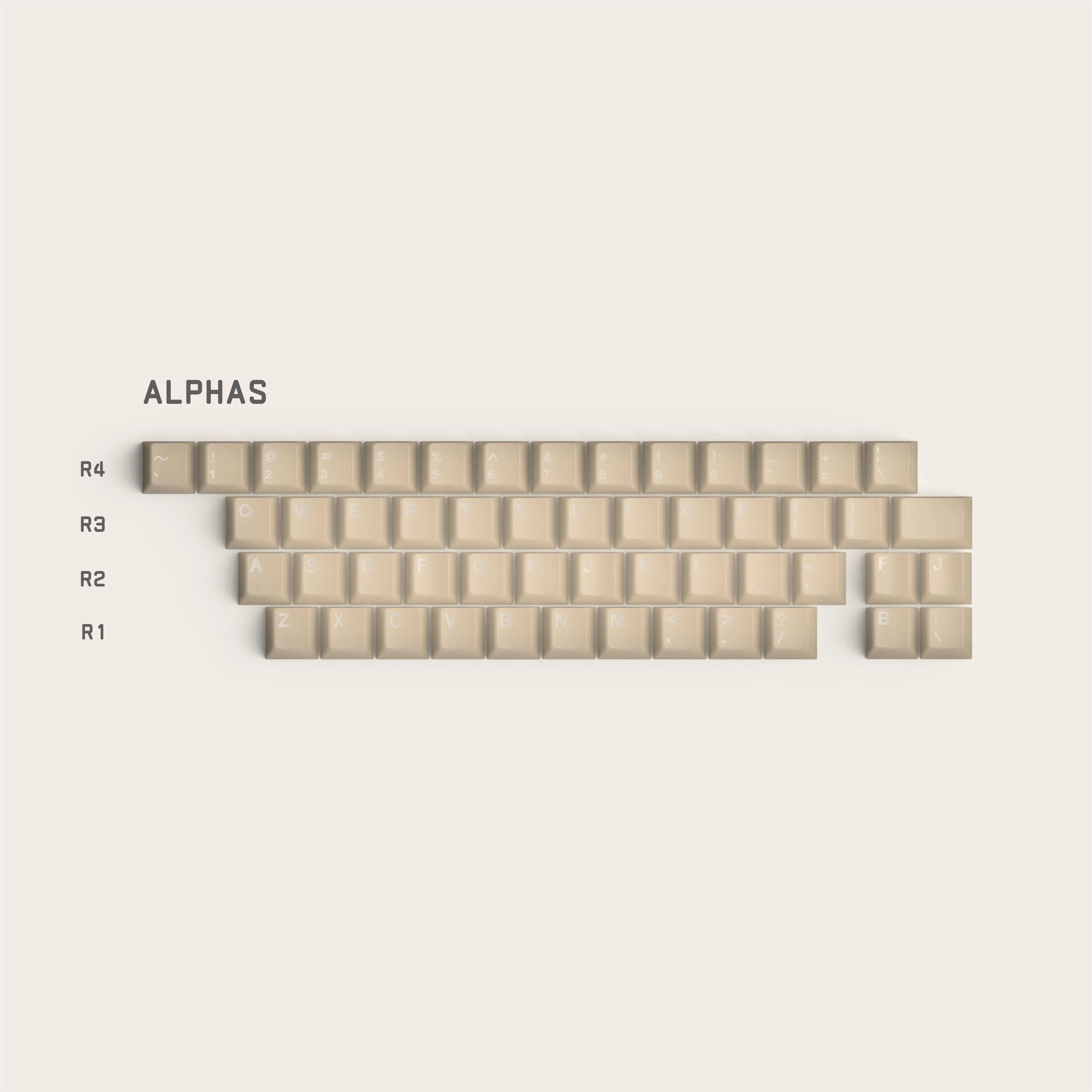 JTK FC Classic R3 Clear Cherry Profile Doubleshot +Tripleshot ABS Keycap Set - Transparent Edition - Image 3