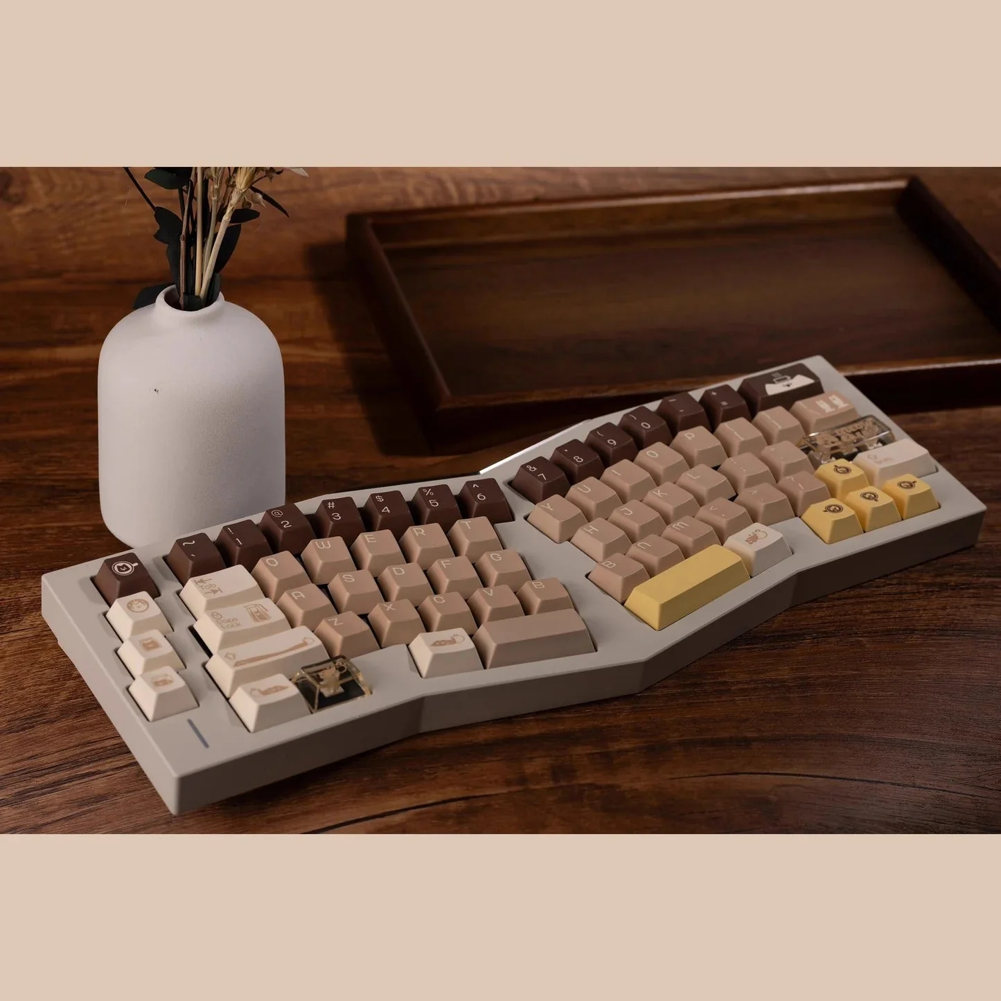 Keybyelab Cherry profile Meow cafe Dye-sub PBT keycaps with Transparent Keycaps - Image 4