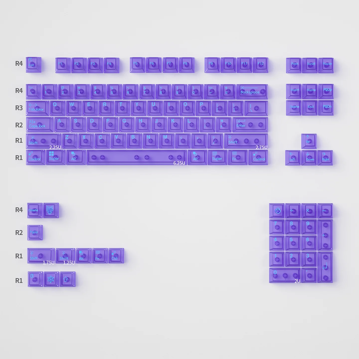 Transparent OEM Profile PC Keycaps - Image 11