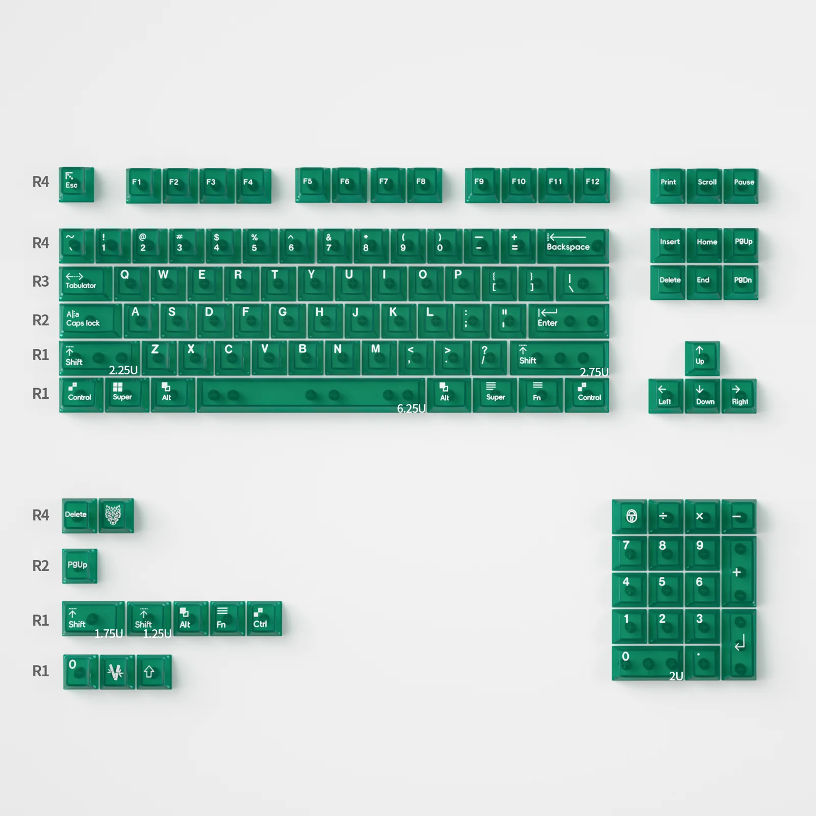 Transparent OEM Profile PC Keycaps - Image 3