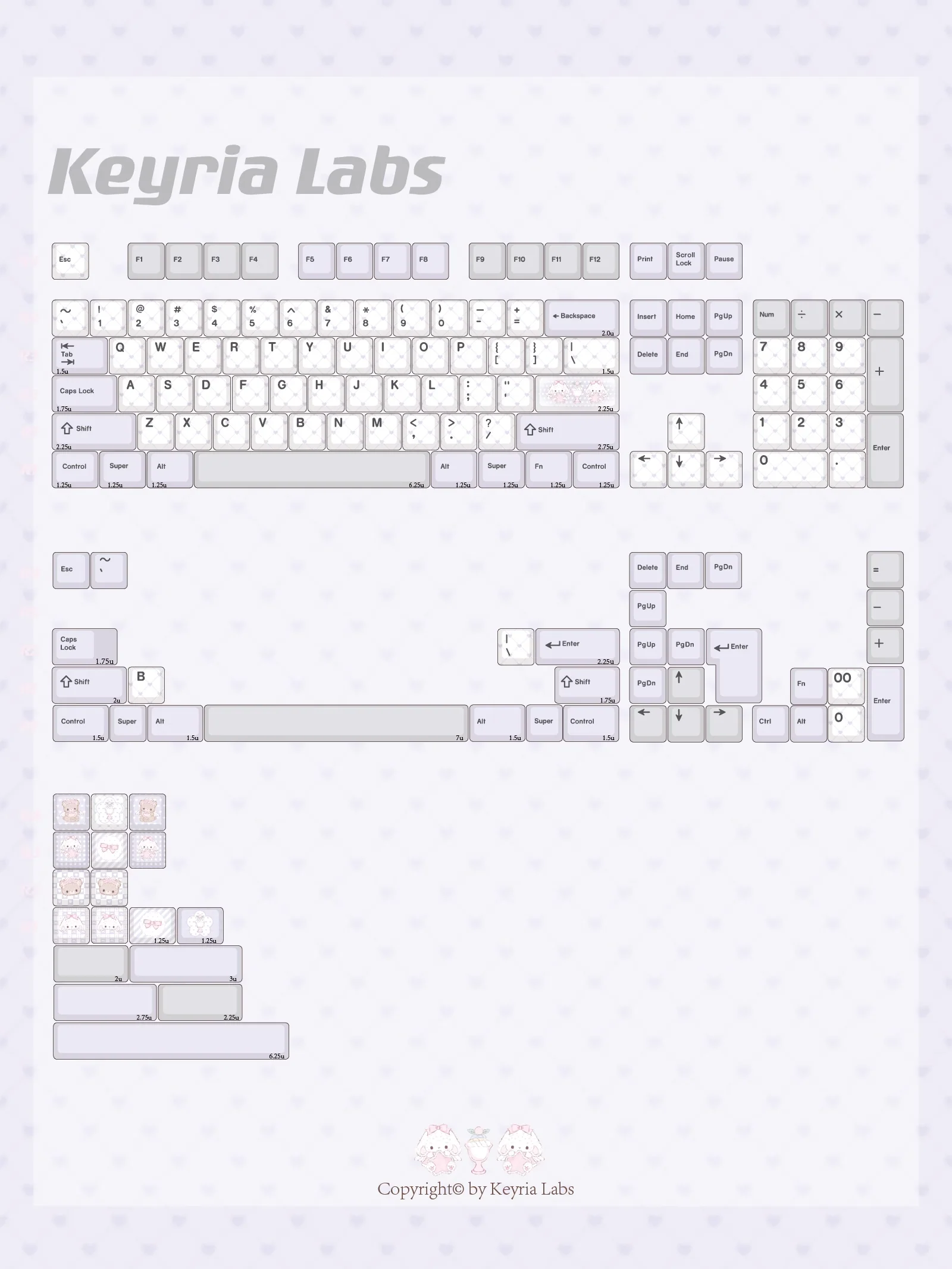 Keyria Labs Keycaps ABS Spraying Cherry Profile Keycap For Customized Gaming Mechanical Keyboard - Image 5