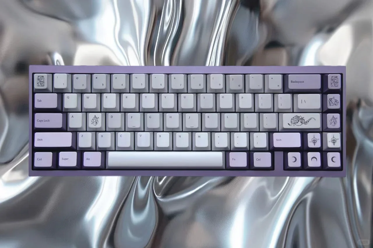 Keyria Labs Pearl Tears Theme Keycaps ABS Spraying Cherry Profile Keycap For Customized Gaming Mechanical Keyboard - Image 3