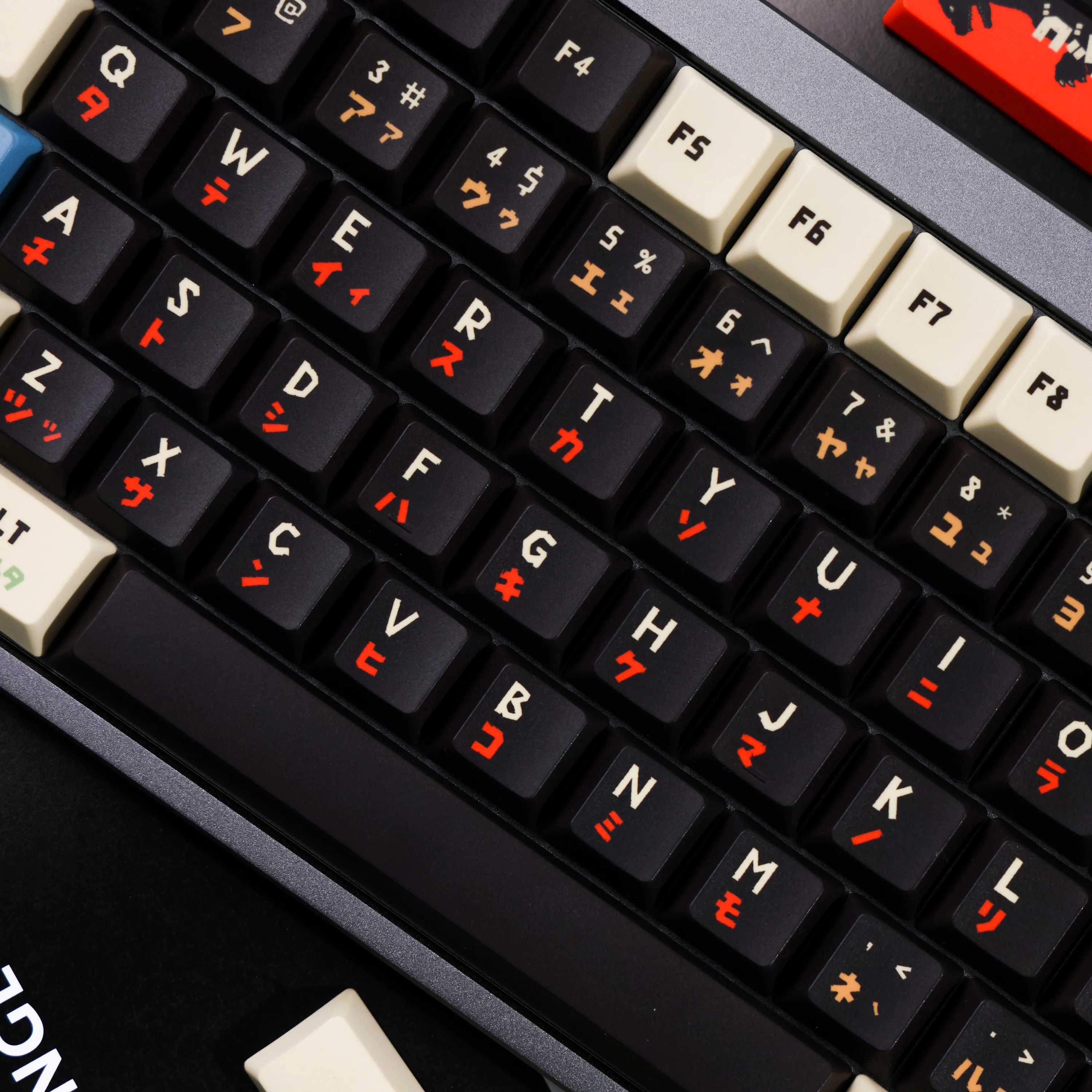Keytok BERRY Low-Profile Black Classic Godzilla Keycaps 173pcs / Set - Image 9