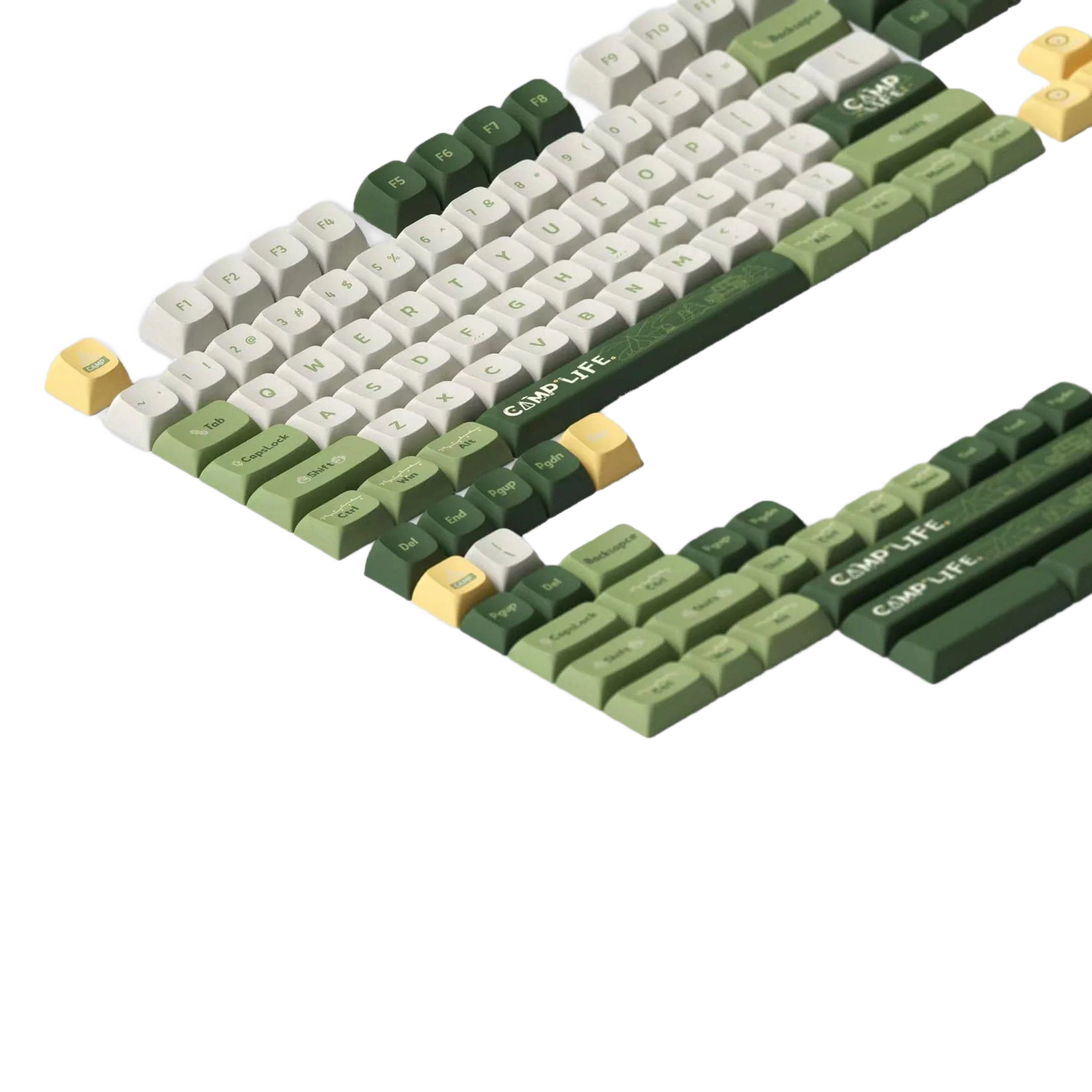 KeyTok KDA Camp Life Dye-Sub PBT Keycaps 142pcs / Set - Image 2