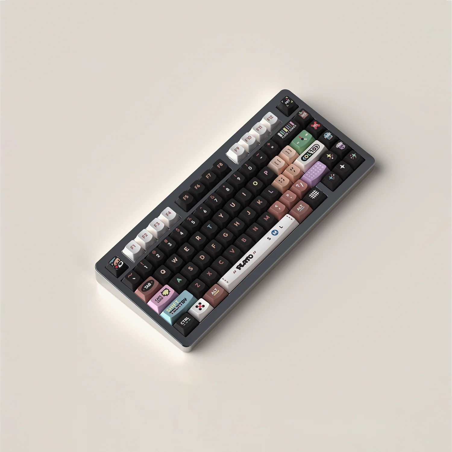 Keytok PLATO Smile Profile Dye-Sub PBT Keyaps 158pcs/set - Image 8