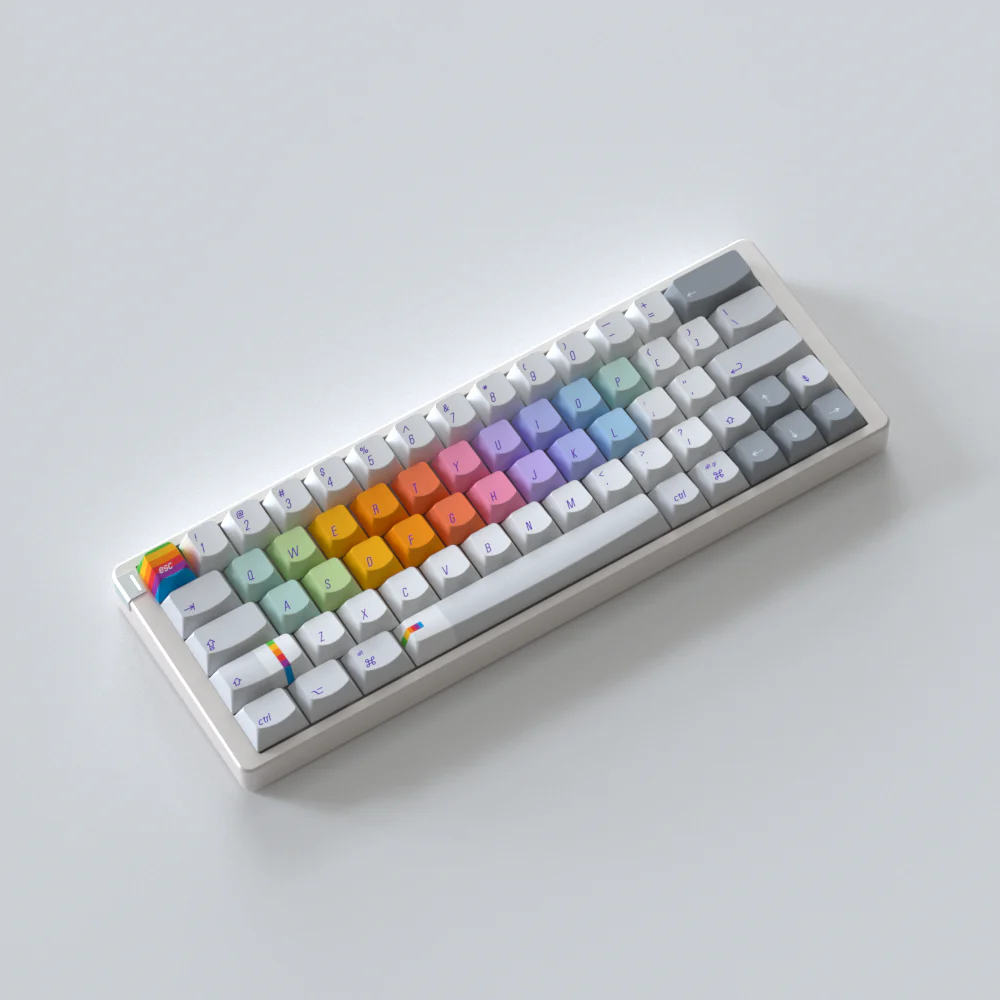 Keytok RAINBOW Smile Profile Dye-Sub PBT Keyaps 168pcs/set - Image 4