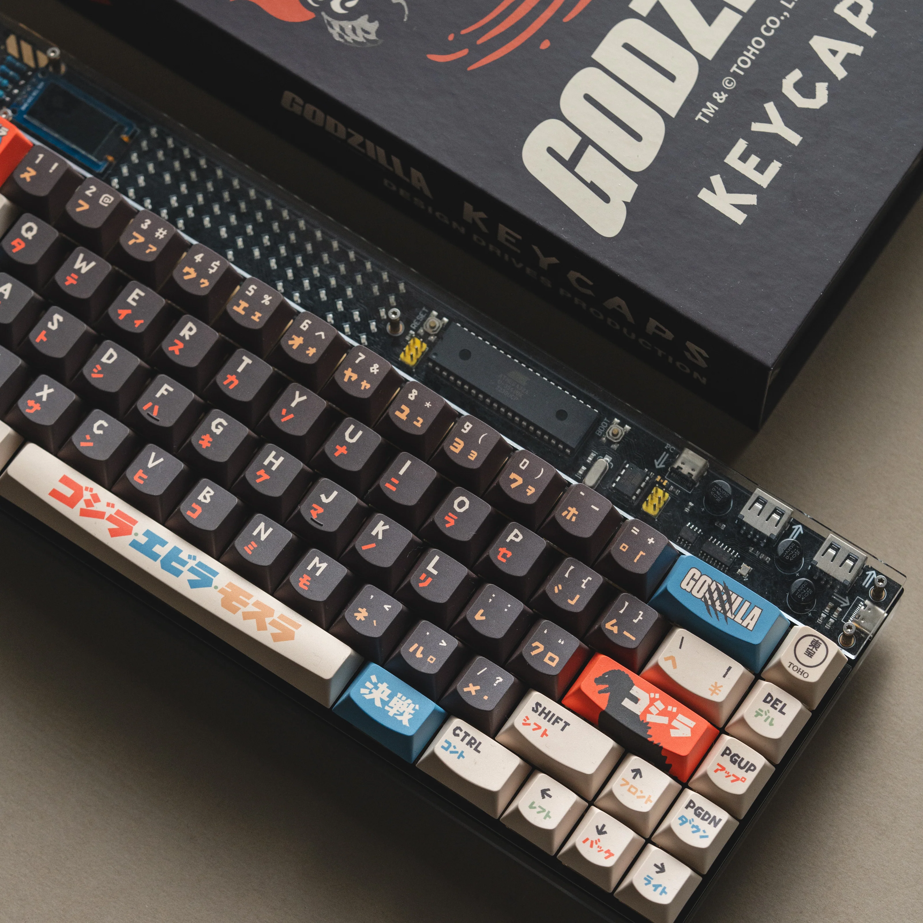 Keytok SMILE Profile Black Classic Godzilla Dye-Sub PBT Keyaps 173pcs / Set - Image 12