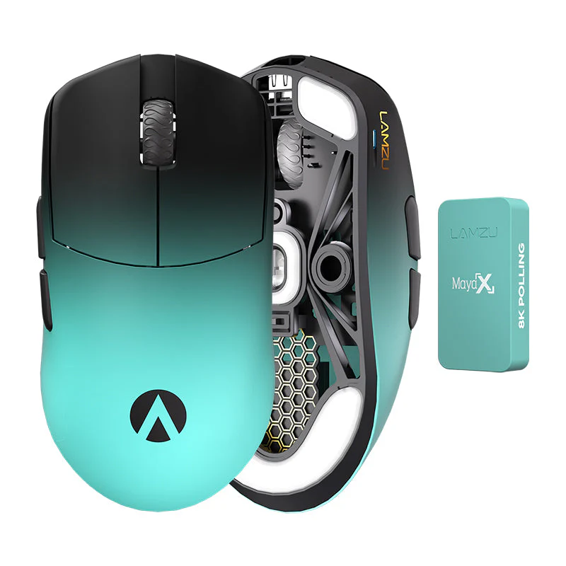 LAMZU X AIMLABS MAYA X 8K Wireless Gaming Mouse - Image 4