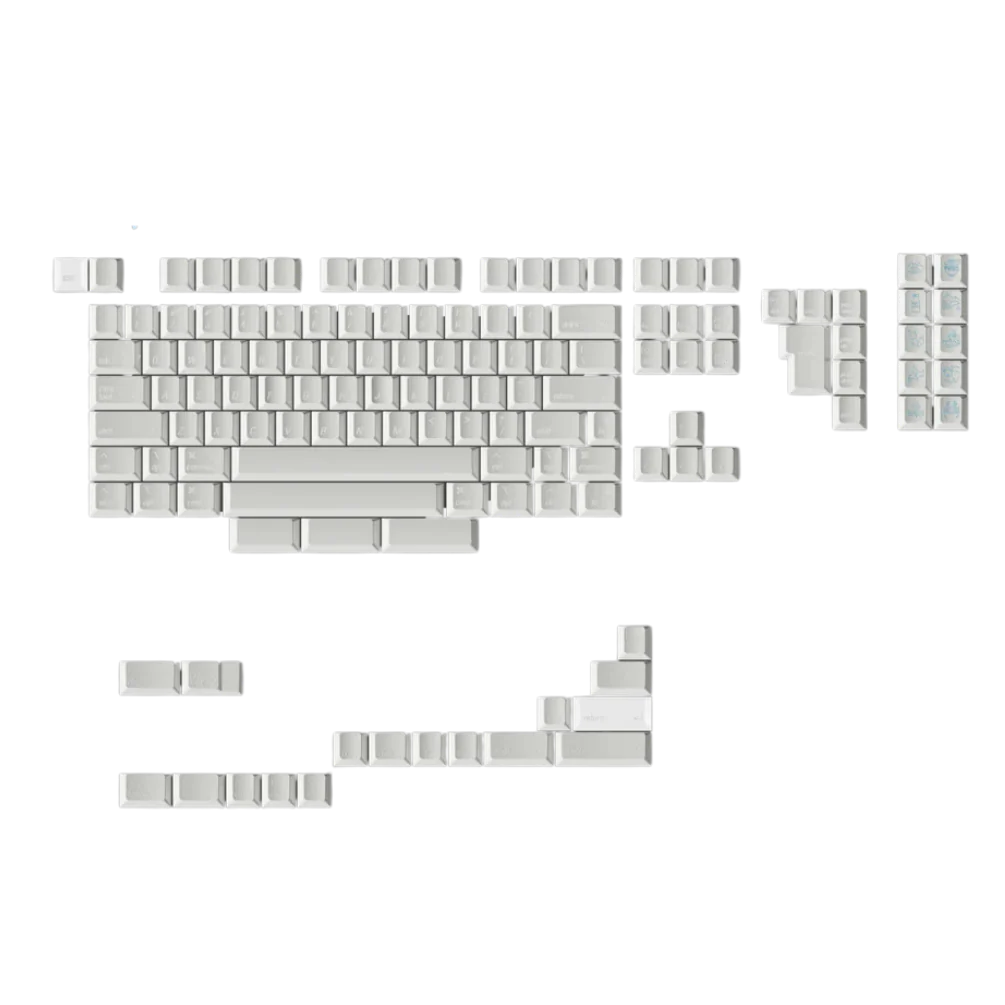 LeleLab Hokkaido White Keycap Set