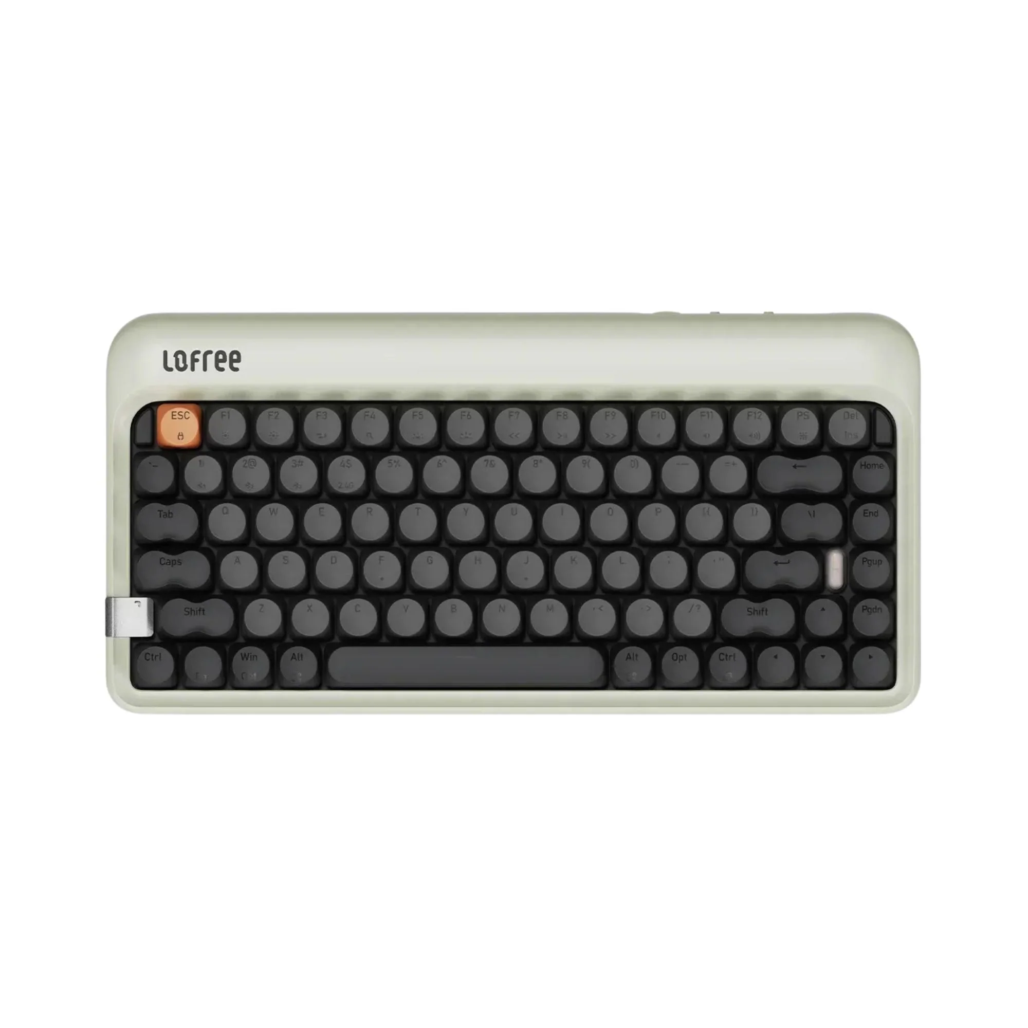 Lofree 1970s Tri-mode Hot-Swap Retro Wireless Mechanical Keyboard (Olive) - Image 3