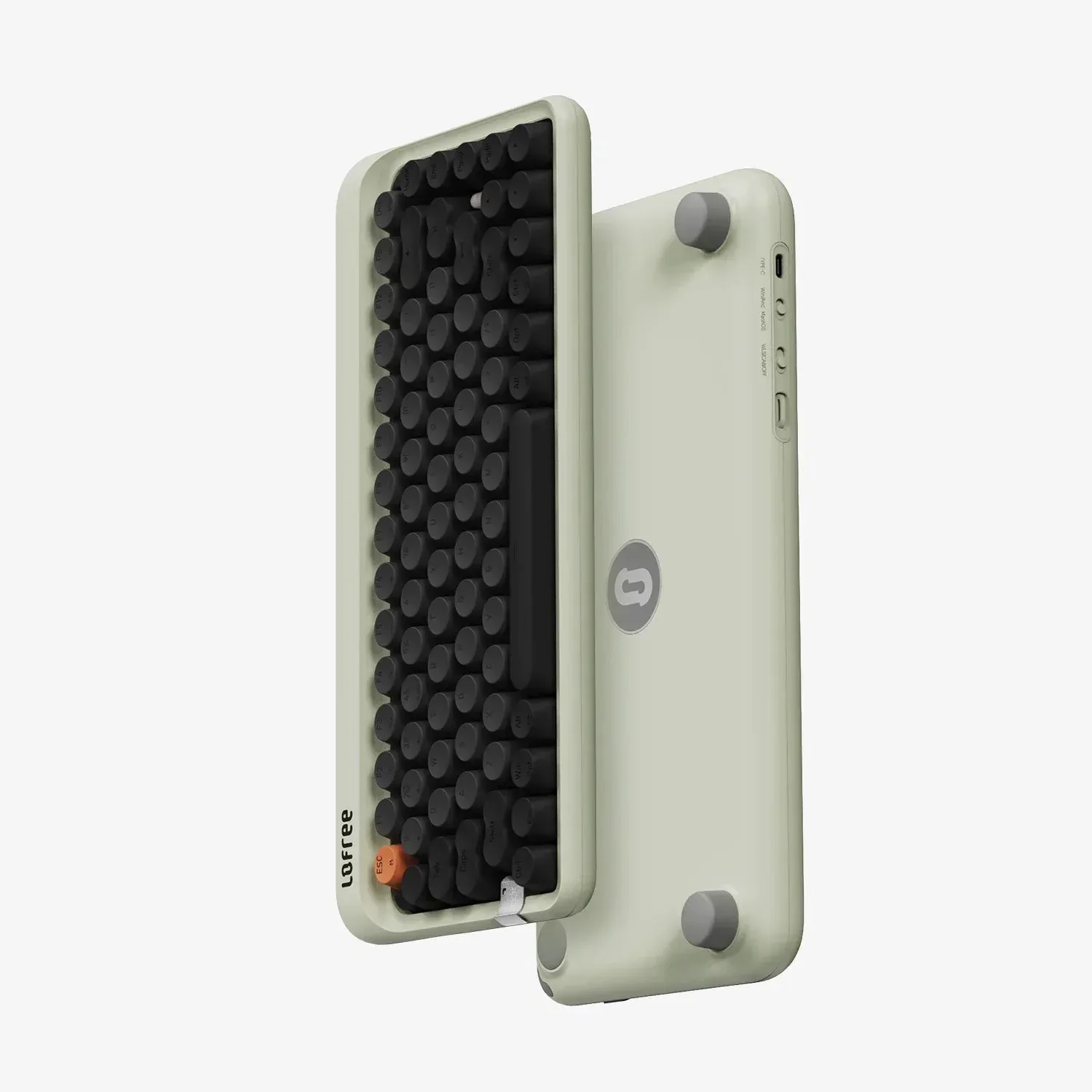 Lofree 1970s Tri-mode Hot-Swap Retro Wireless Mechanical Keyboard (Olive) - Image 8