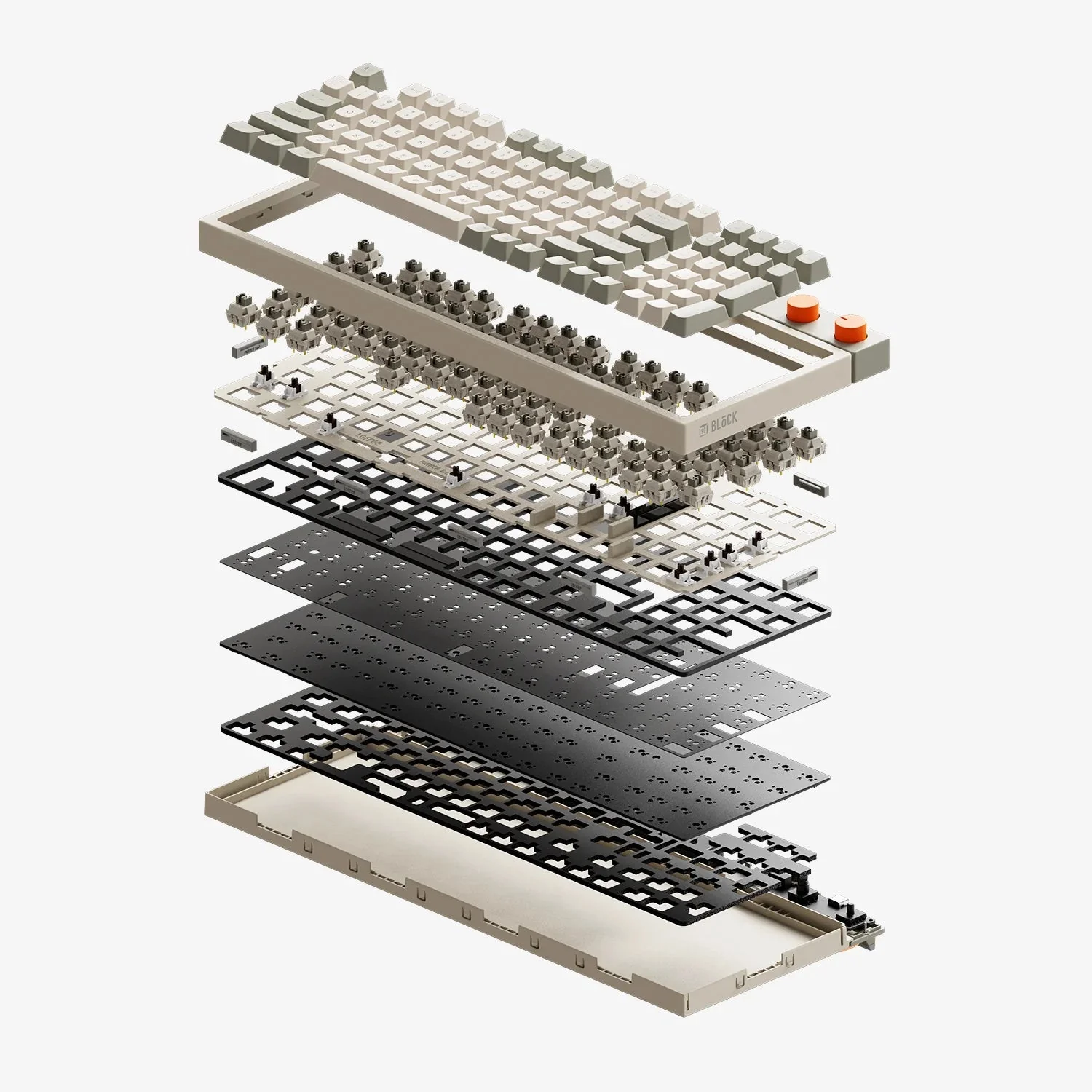 Lofree BLOCK Hot-Swappable Wireless Mechanical Keyboard Linear Switch - Image 9
