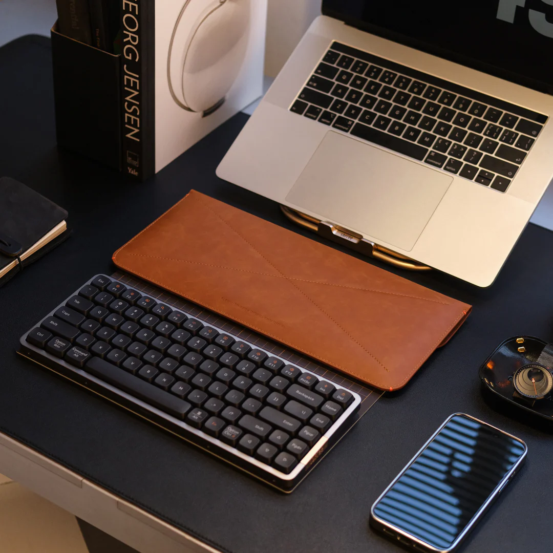 Lofree Keyboard Sleeve for Flow84 PU Leather - Brown - Image 7