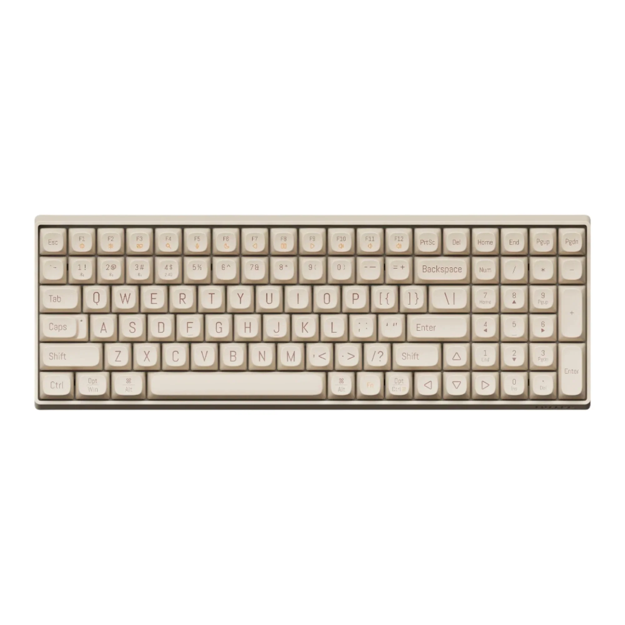 Lofree TOUCH 100 Triple Mode Hot-Swap Wireless Mechanical Keyboard Linear Switch - Tofu (OE913) - Image 3