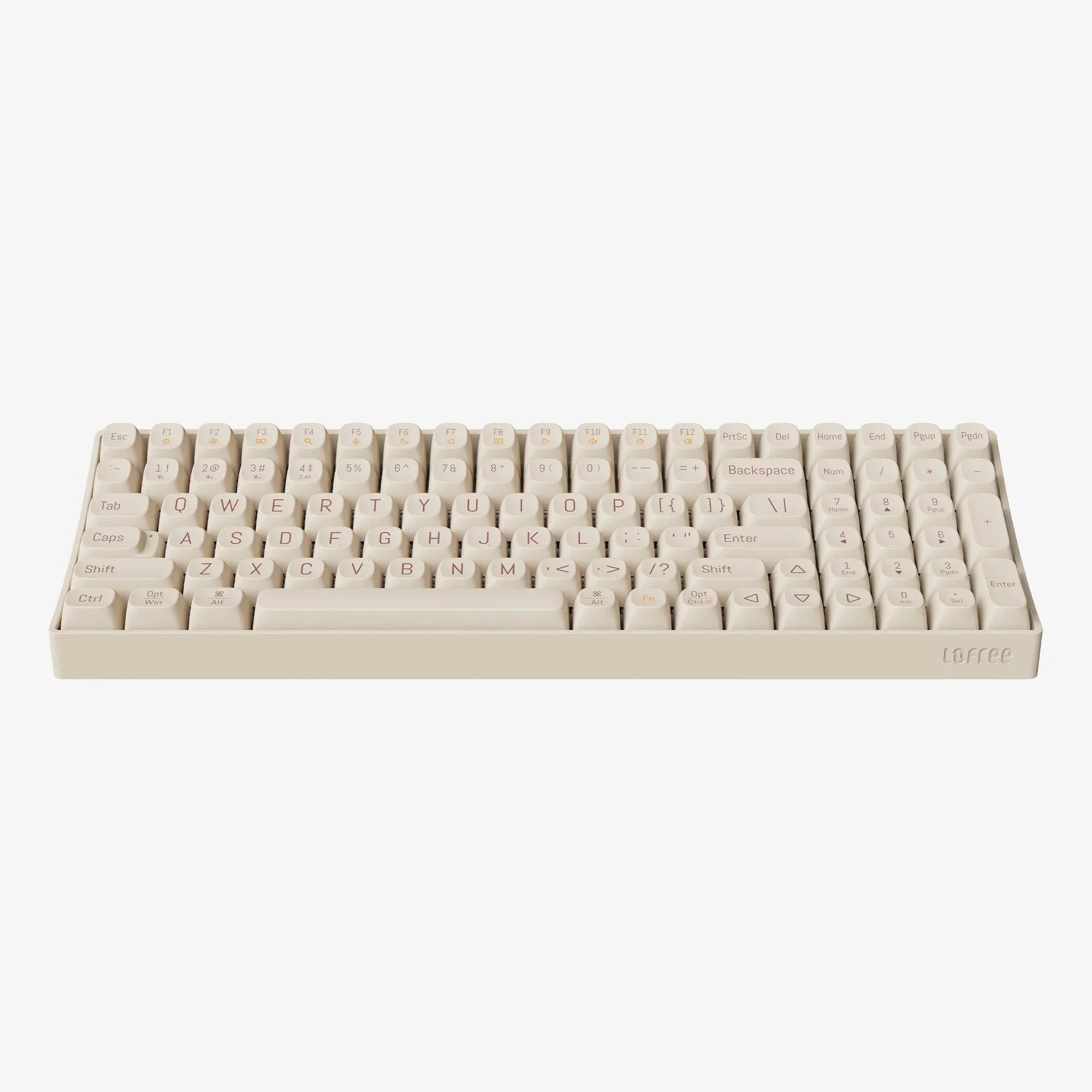 Lofree TOUCH 100 Triple Mode Hot-Swap Wireless Mechanical Keyboard Linear Switch - Tofu (OE913) - Image 4