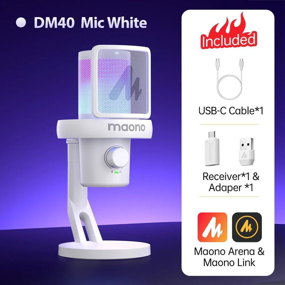 MAONO DM40 Pro USB/Wireless Gaming Desktop Microphone - Image 26