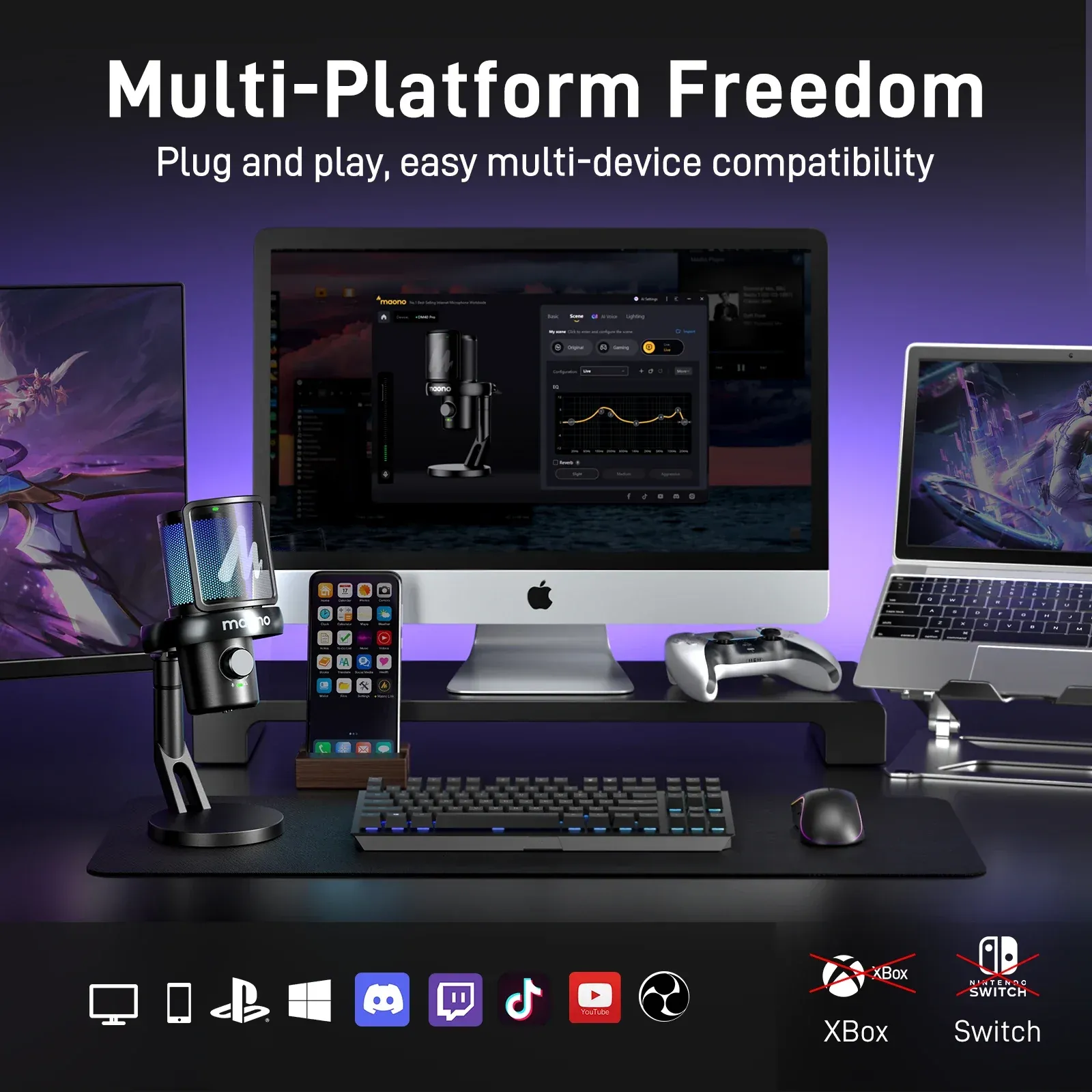 MAONO DM40 Pro USB/Wireless Gaming Desktop Microphone - Image 8