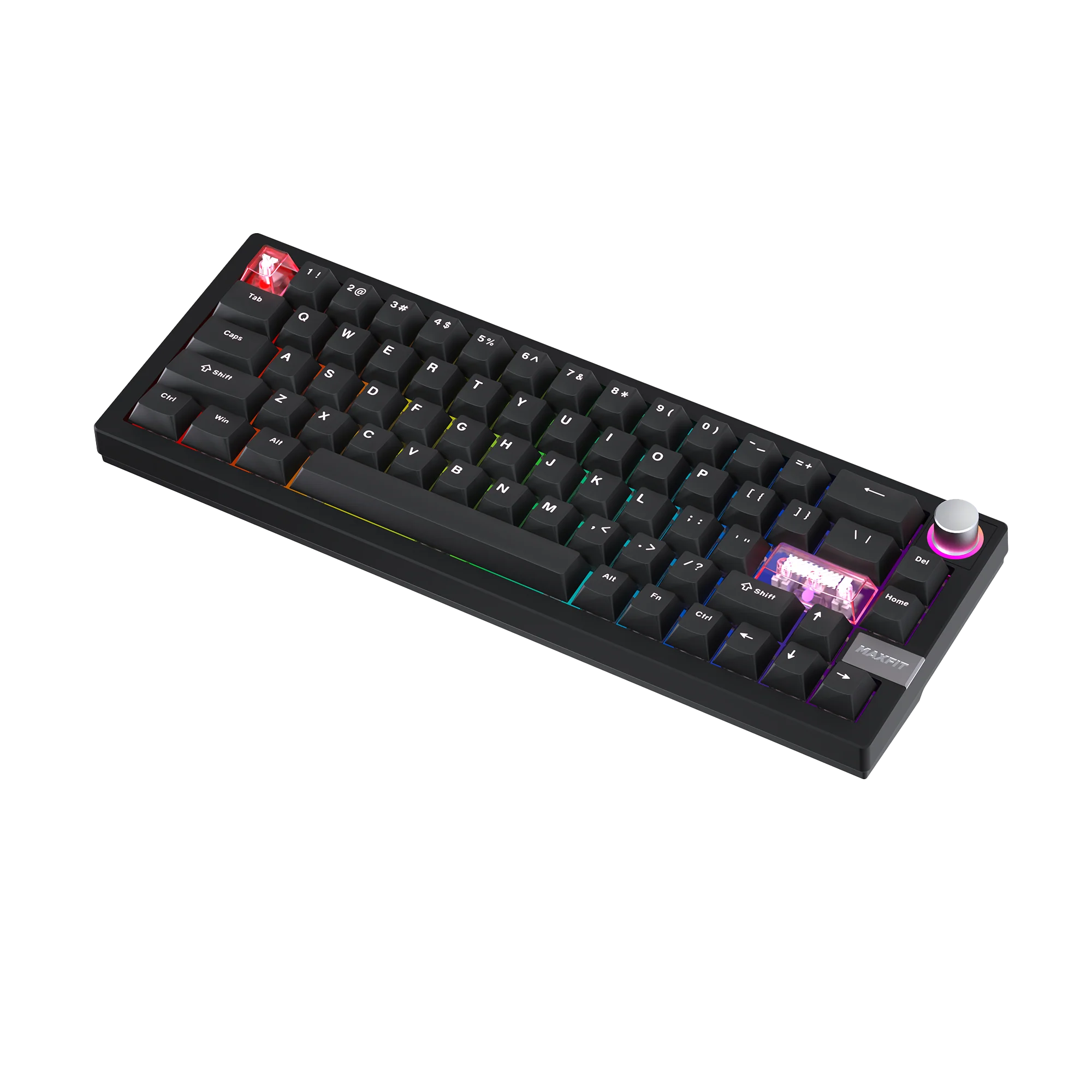 Fantech MAXFIT6 60% Hot-Swap QMK/VIA Wireless Mechanical Keyboard with Knob - Image 20