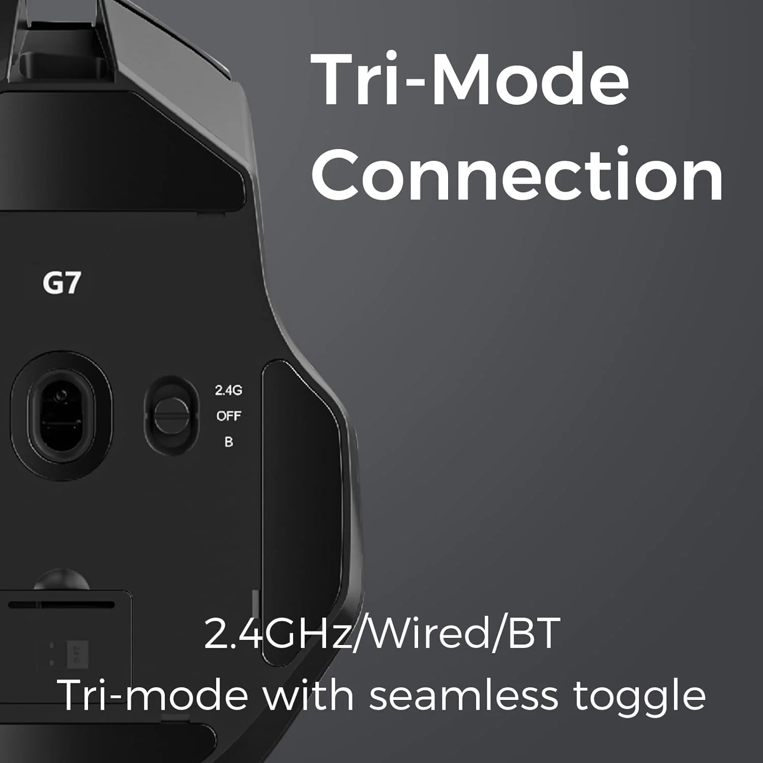MCHOSE G7 Lightweight Ergonomic Wireless Mouse - Image 6