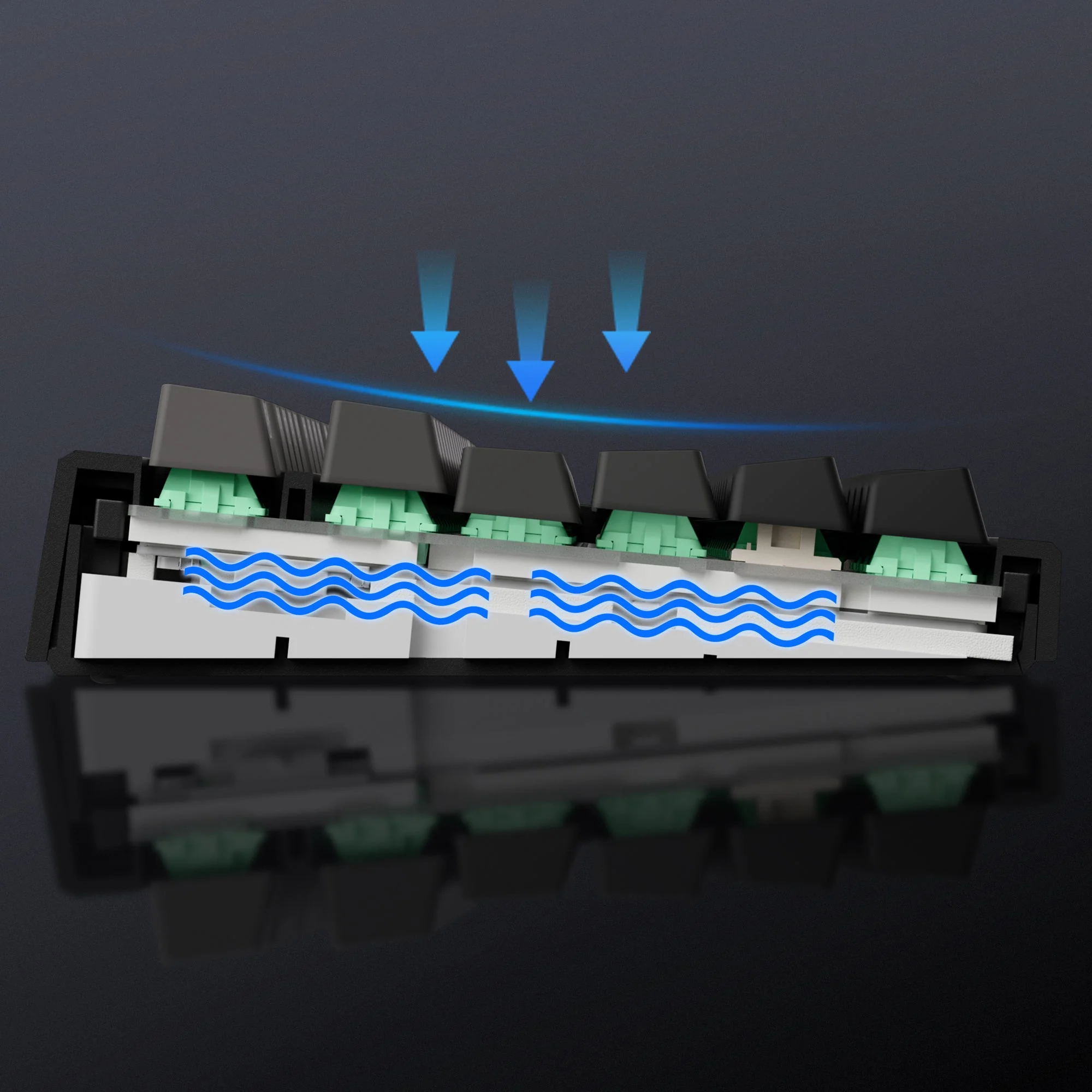MCHOSE G87 Wireless Gasket Mount Custom Mechanical Keyboard - Image 12