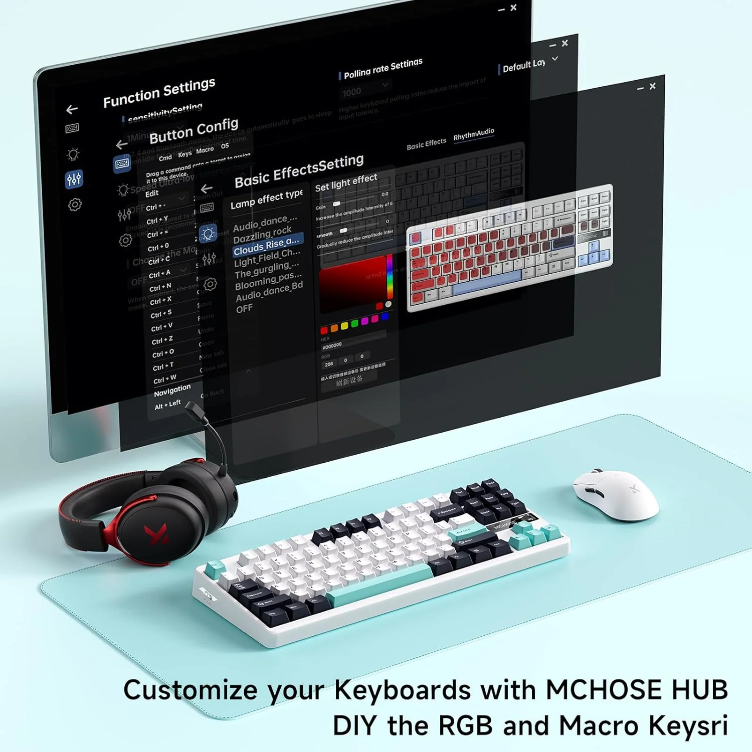 MCHOSE G87 Wireless Gasket Mount Custom Mechanical Keyboard - Image 16