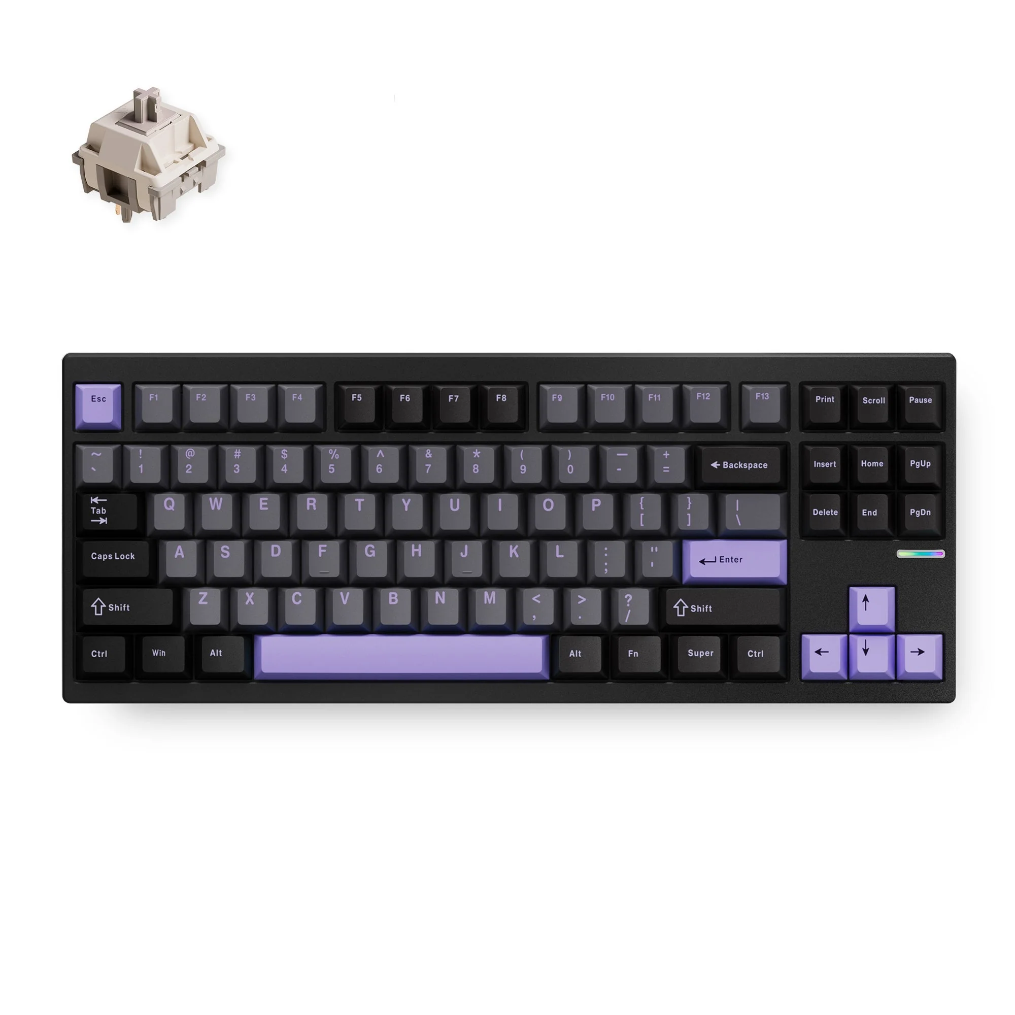 MCHOSE GX87 Ultra Gasket Mount 80% Layout Hot-Swap Wireless Aluminum Mechanical Keyboard - Image 4