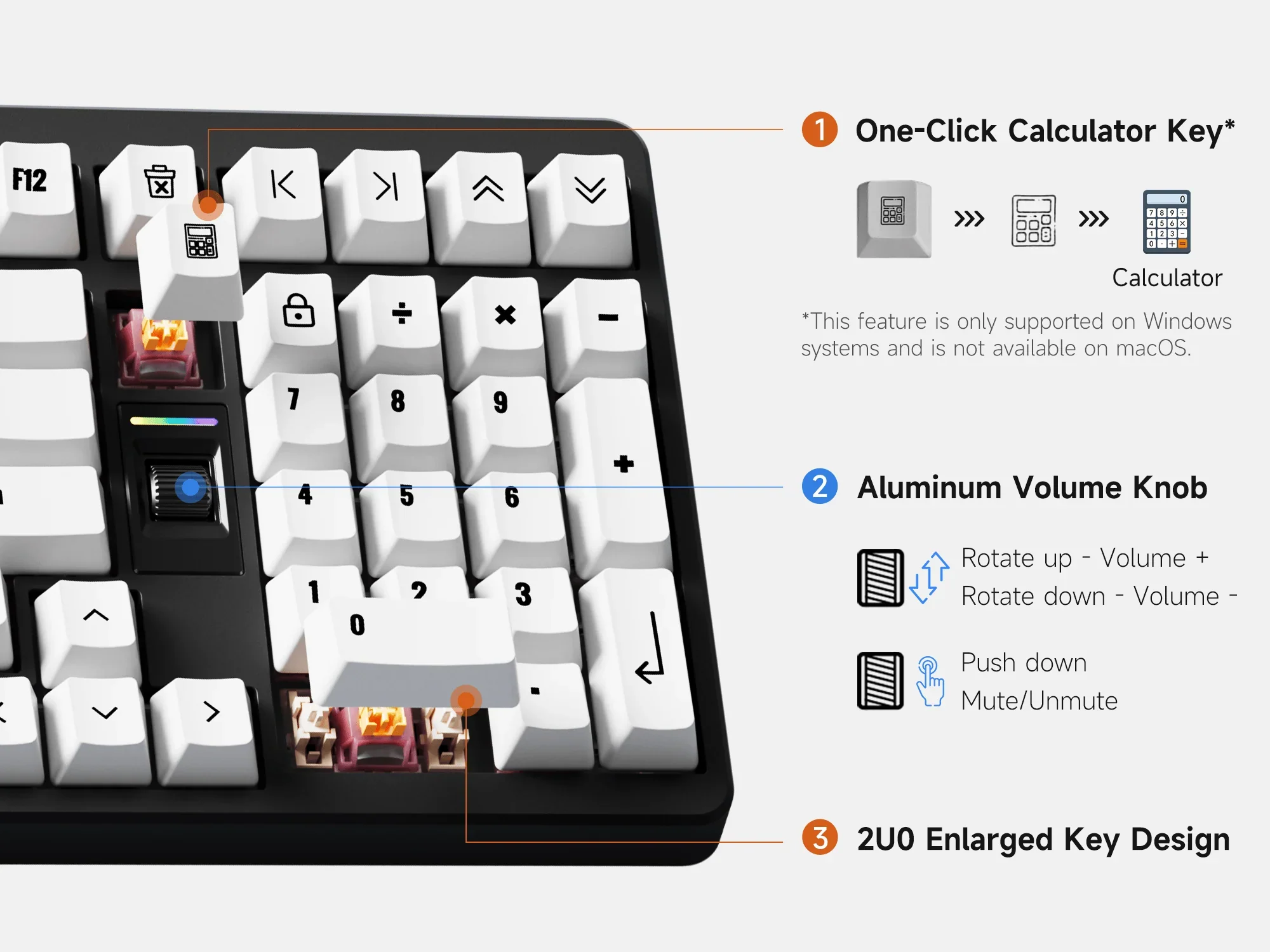 MCHOSE x Unbox Therapy UT98 Mechanical Wireless Silent Keyboard - Image 7