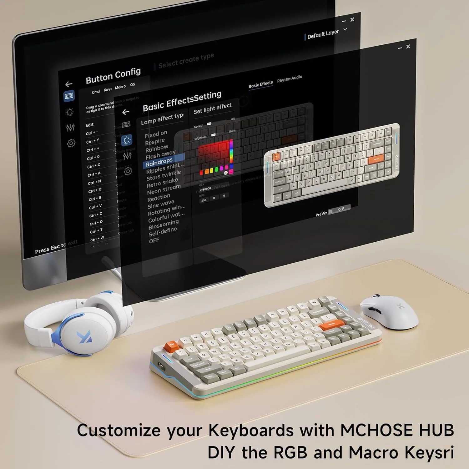MCHOSE X75 V2 Gasket Mount 75% Layout Hot-Swap Wireless Mechanical Keyboard - Image 12